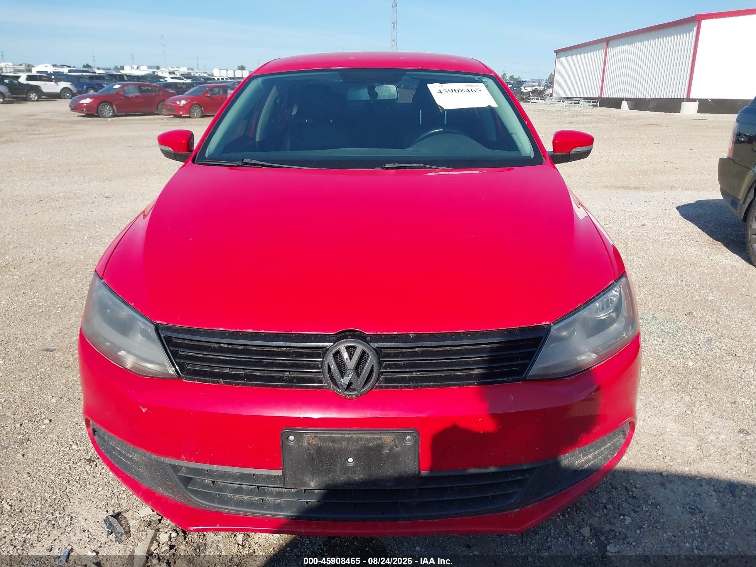2012 Volkswagen Jetta 2.0l Tdi Red vin: 3VW3L7AJ6CM398432