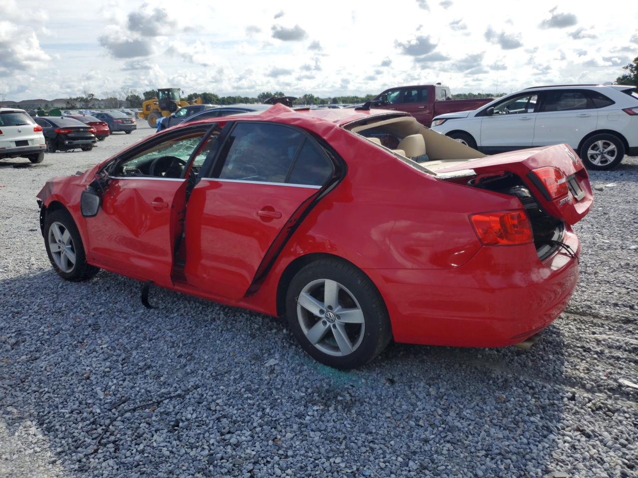 2012 Volkswagen Jetta Tdi Красный vin: 3VW3L7AJ6CM413396