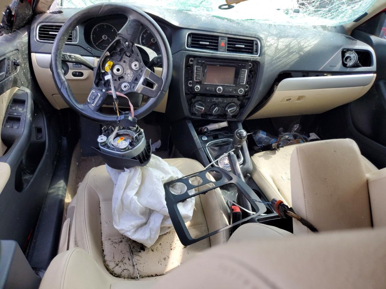 2012 Volkswagen Jetta Tdi Красный vin: 3VW3L7AJ6CM413396