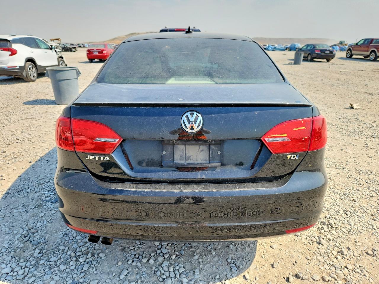 2012 Volkswagen Jetta Tdi Black vin: 3VW3L7AJ7CM380778