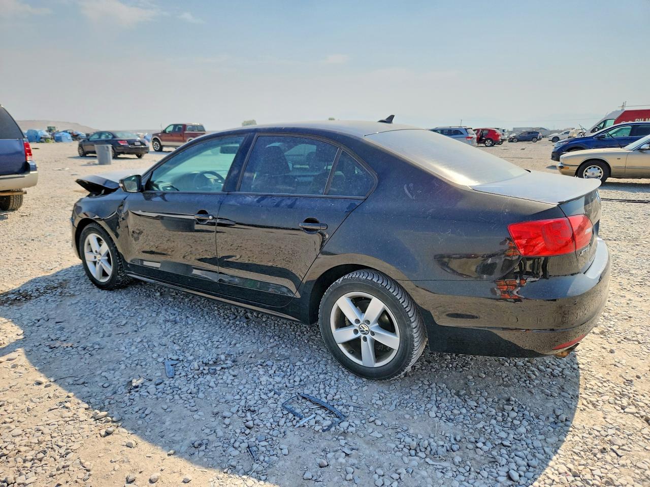2012 Volkswagen Jetta Tdi Black vin: 3VW3L7AJ7CM380778