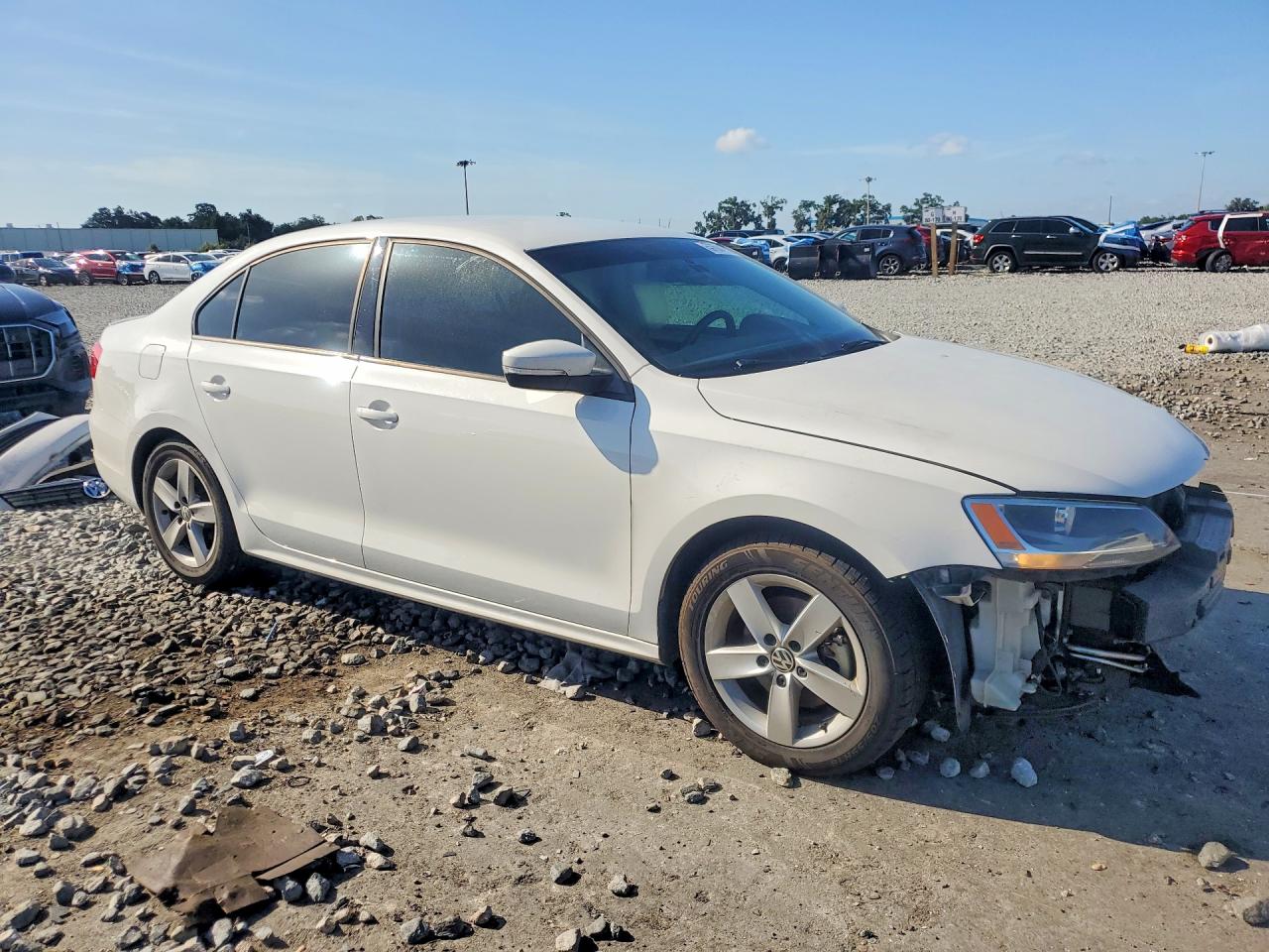 2012 Volkswagen Jetta Tdi White vin: 3VW3L7AJ7CM382224