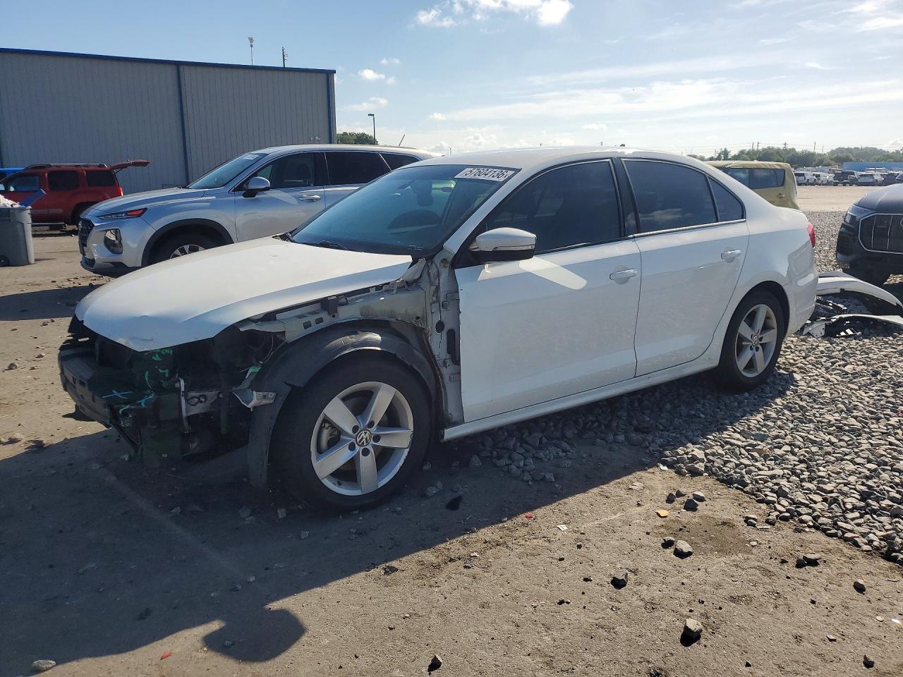 2012 Volkswagen Jetta Tdi White vin: 3VW3L7AJ7CM382224