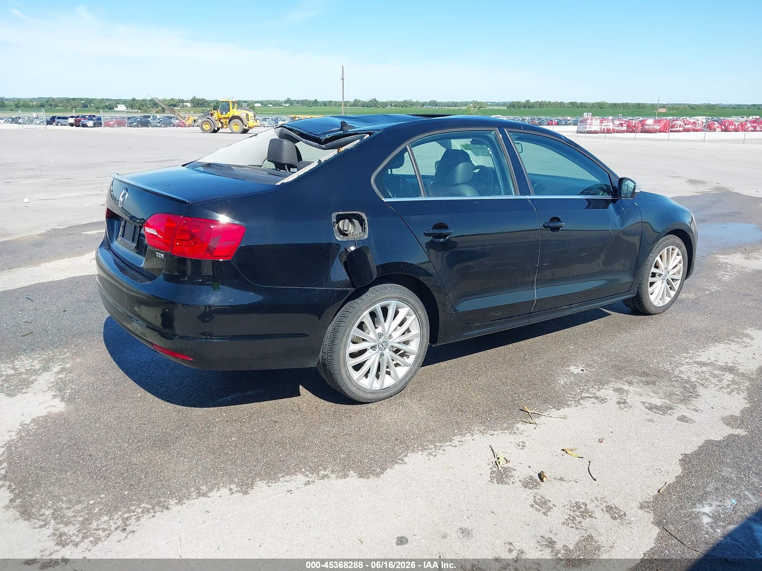 2013 Volkswagen Jetta 2.0l Tdi Black vin: 3VW3L7AJ7DM270587