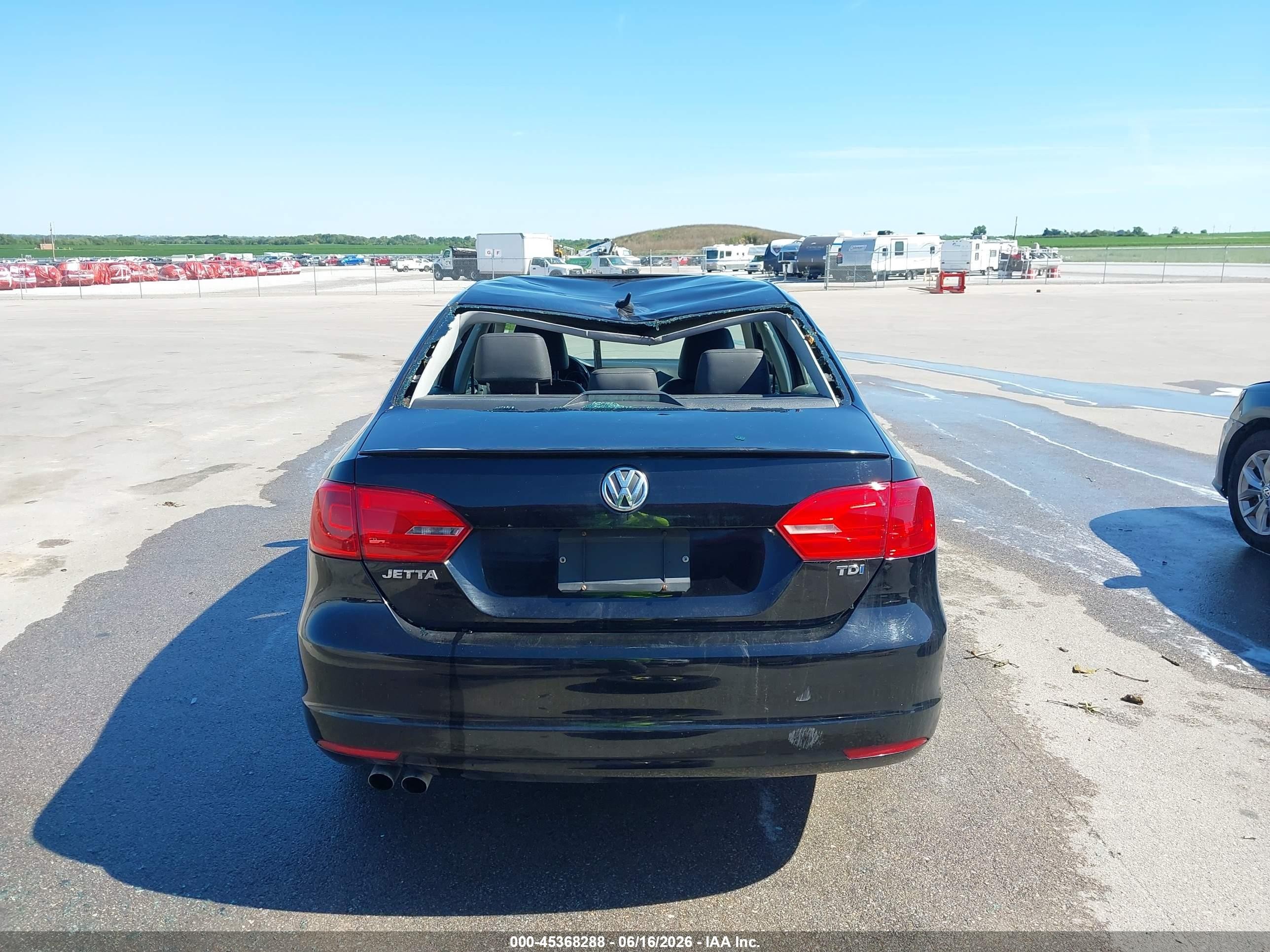 2013 Volkswagen Jetta 2.0l Tdi Black vin: 3VW3L7AJ7DM270587