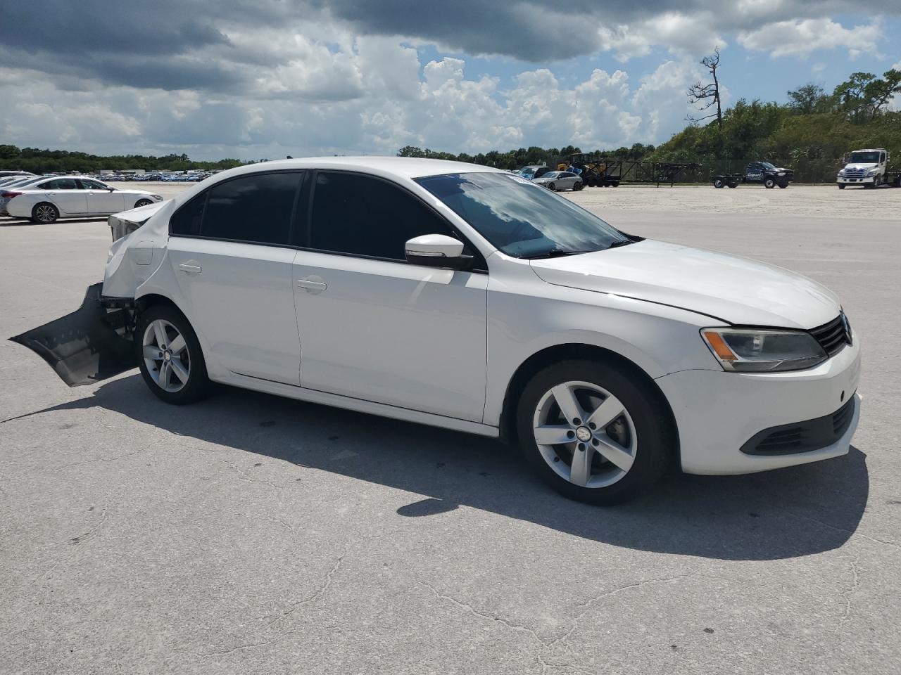2012 Volkswagen Jetta Tdi Белый vin: 3VW3L7AJ8CM065374