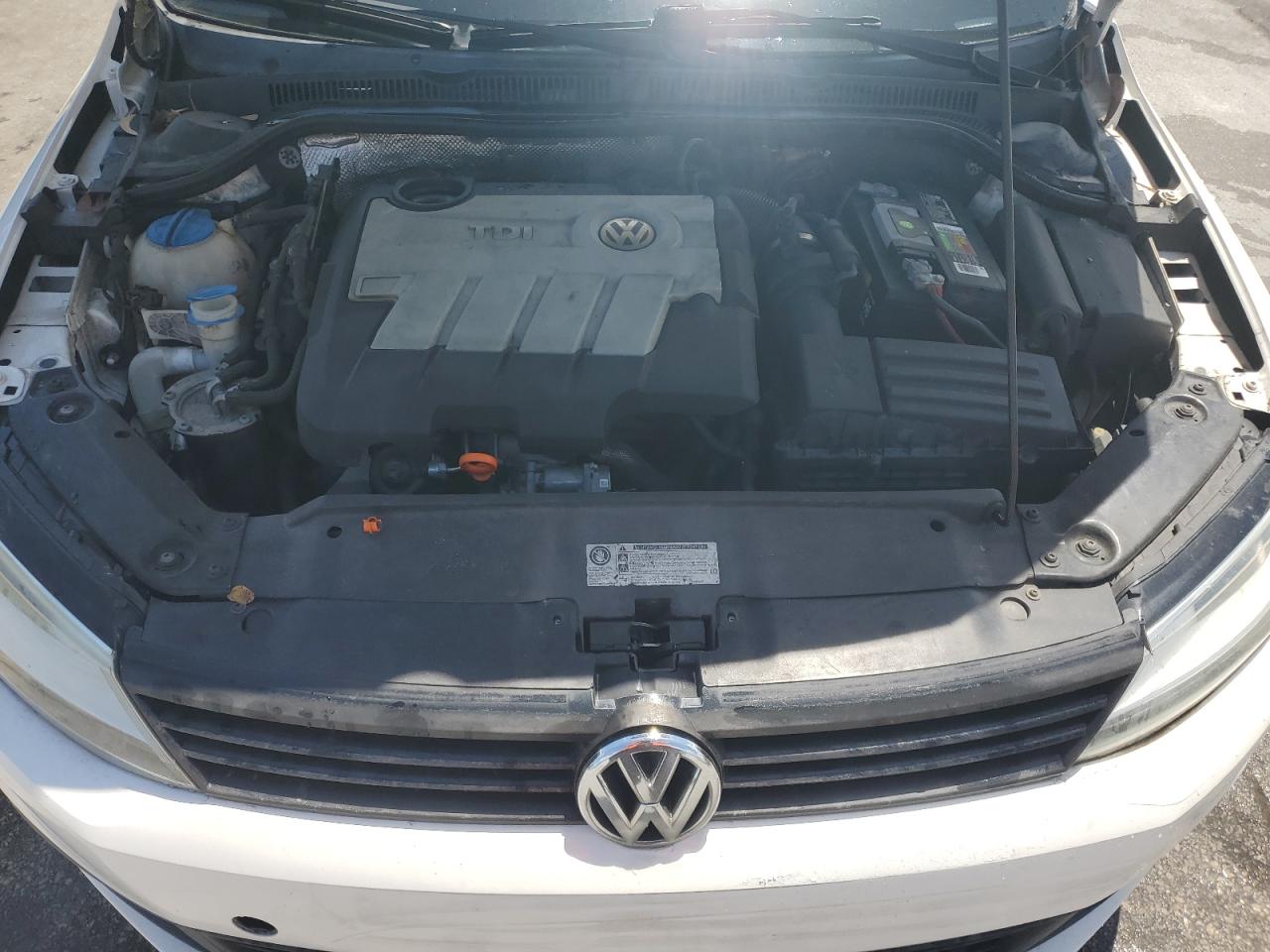 2012 Volkswagen Jetta Tdi Белый vin: 3VW3L7AJ8CM065374