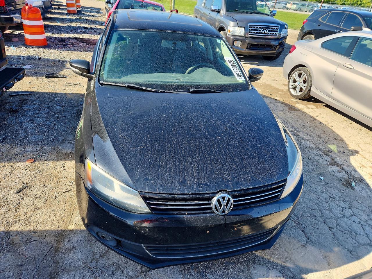 2013 Volkswagen Jetta Tdi Black vin: 3VW3L7AJ8DM274745