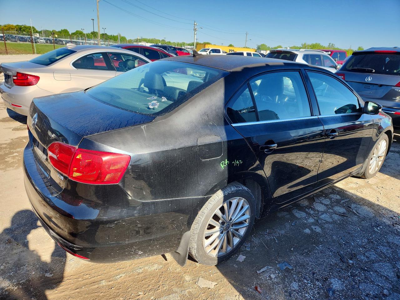 2013 Volkswagen Jetta Tdi Black vin: 3VW3L7AJ8DM274745