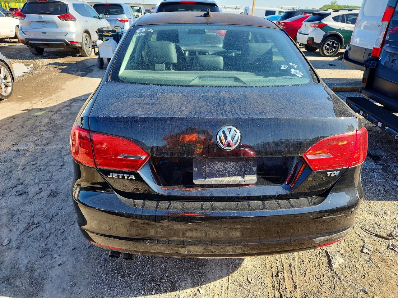 2013 Volkswagen Jetta Tdi Black vin: 3VW3L7AJ8DM274745