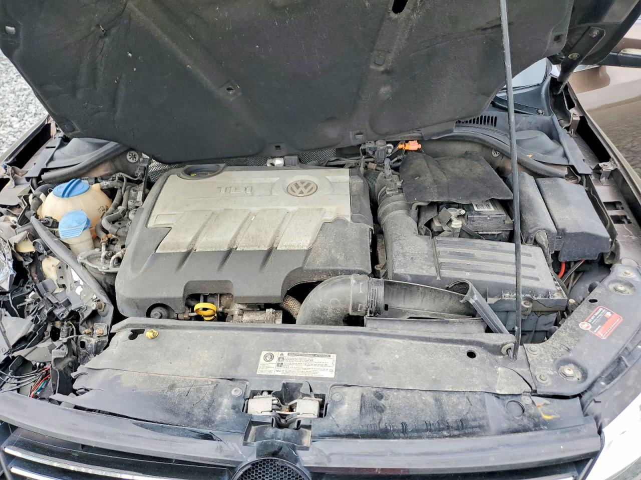 2014 Volkswagen Jetta Tdi Brown vin: 3VW3L7AJ8EM383921
