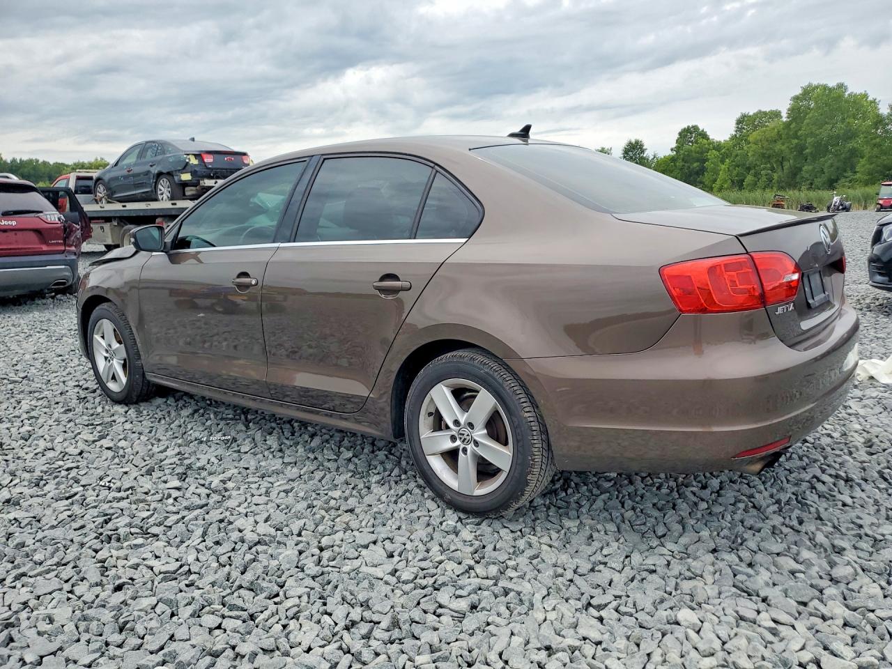 2014 Volkswagen Jetta Tdi Brown vin: 3VW3L7AJ8EM383921