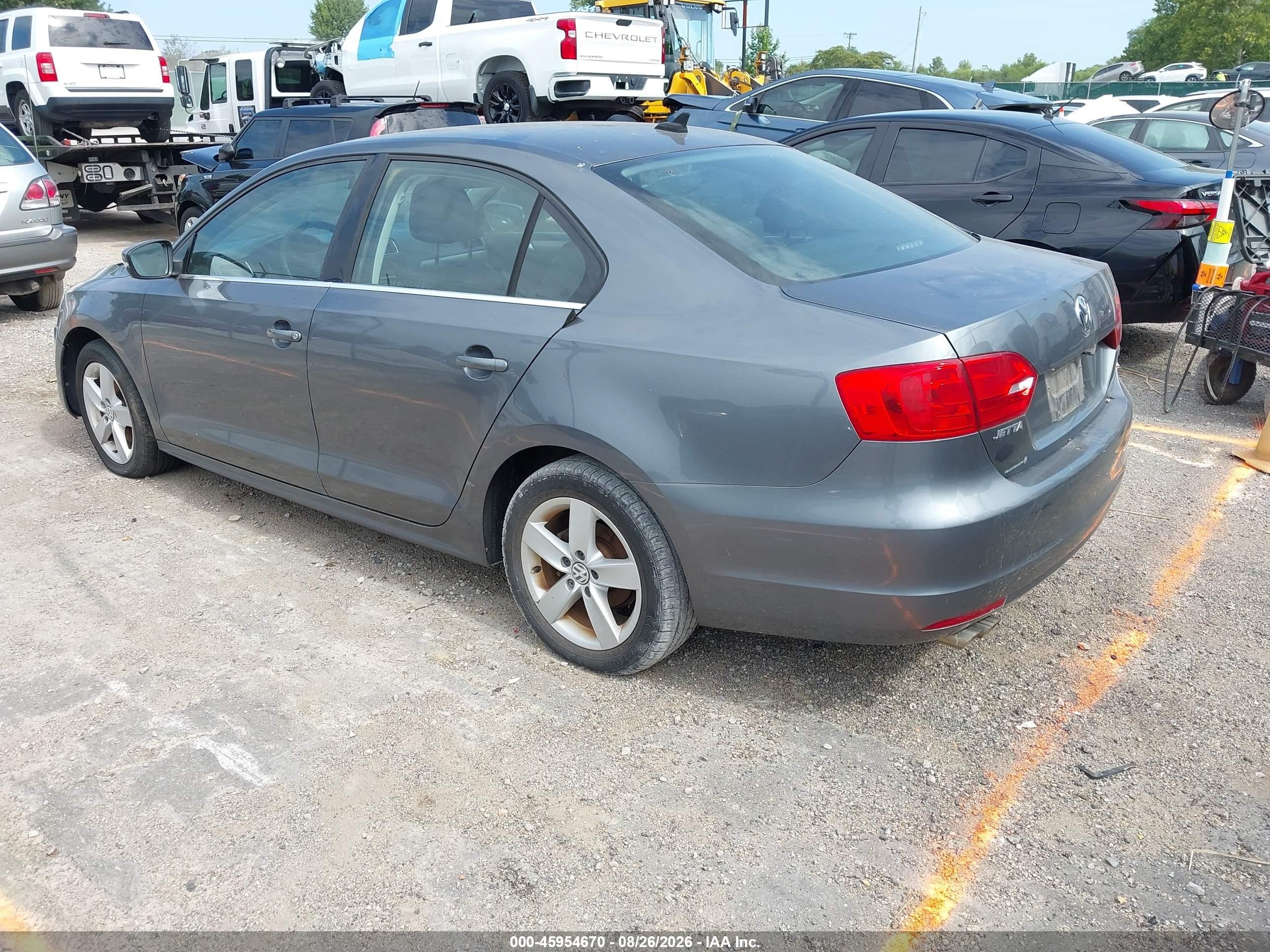 2013 Volkswagen Jetta 2.0l Tdi Gray vin: 3VW3L7AJ9DM400000