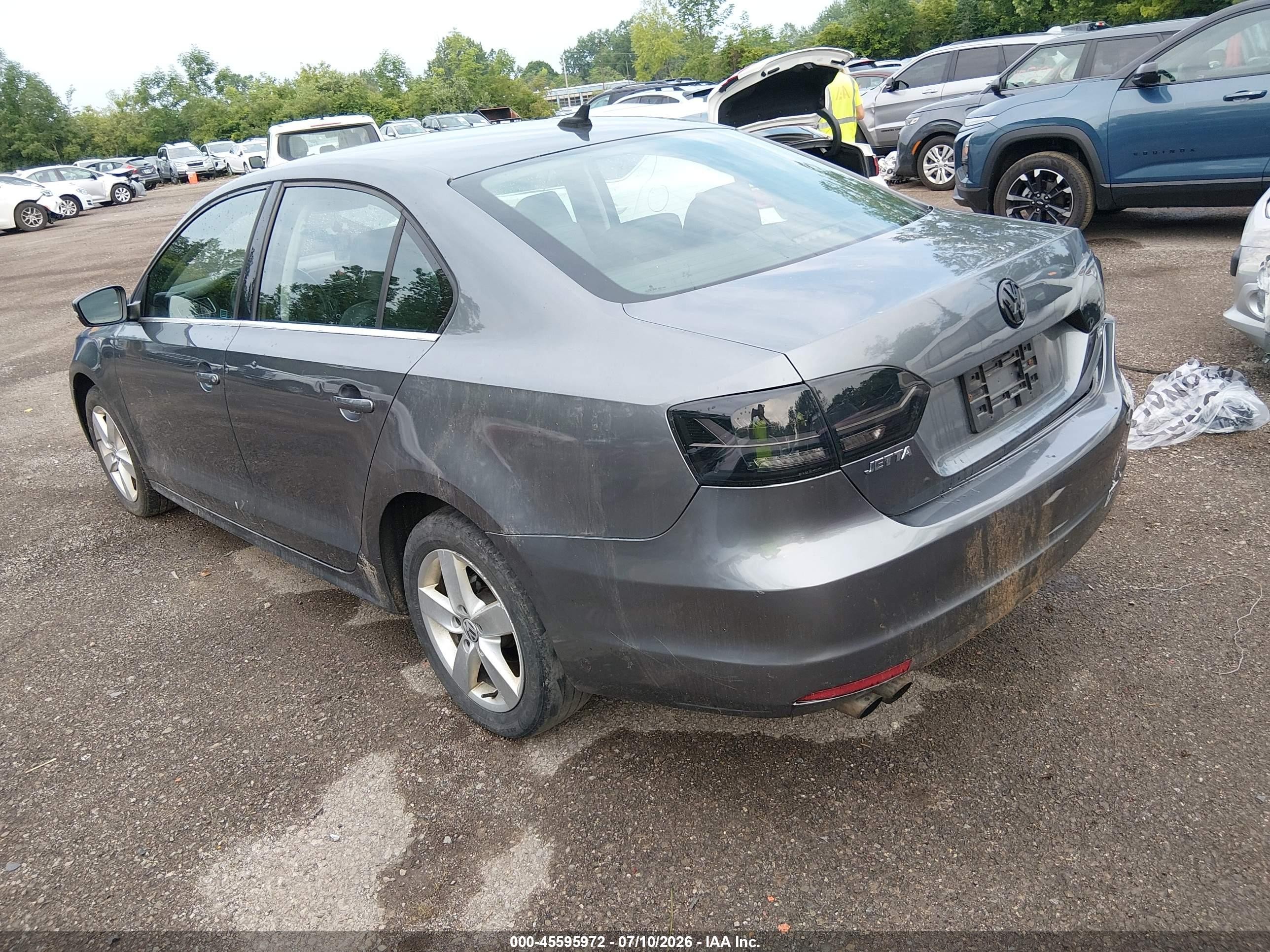 2013 Volkswagen Jetta 2.0l Tdi Gray vin: 3VW3L7AJ9DM443638