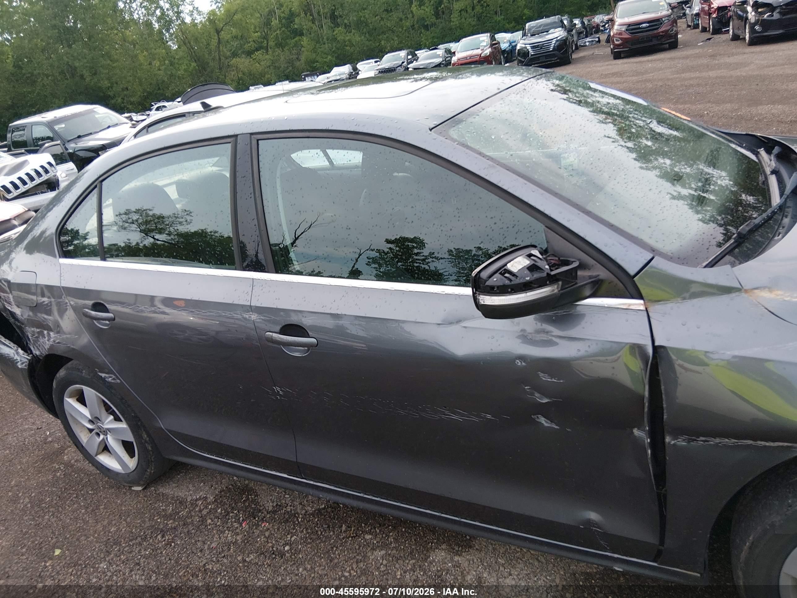 2013 Volkswagen Jetta 2.0l Tdi Gray vin: 3VW3L7AJ9DM443638