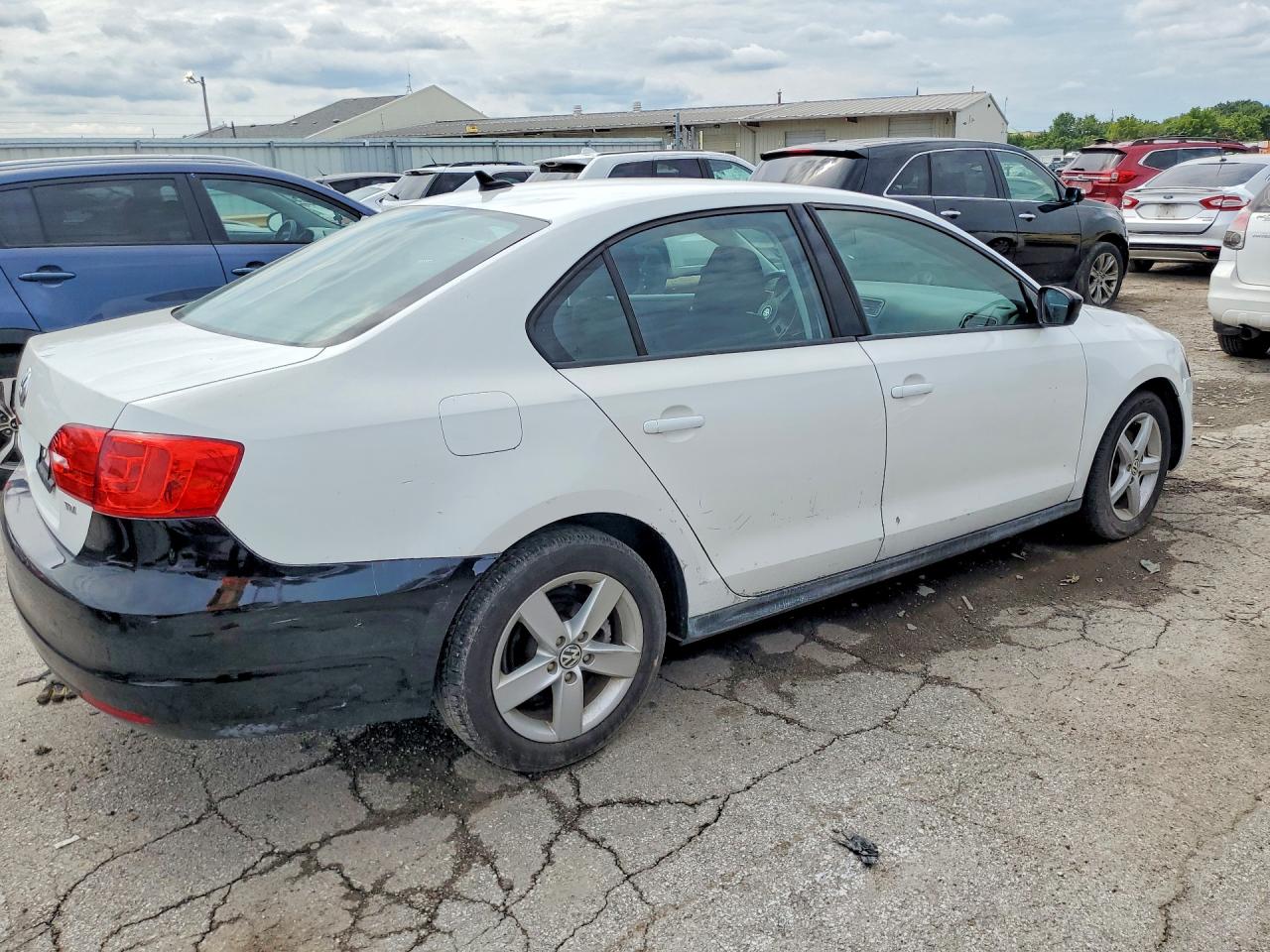 2014 Volkswagen Jetta Tdi White vin: 3VW3L7AJ9EM310959