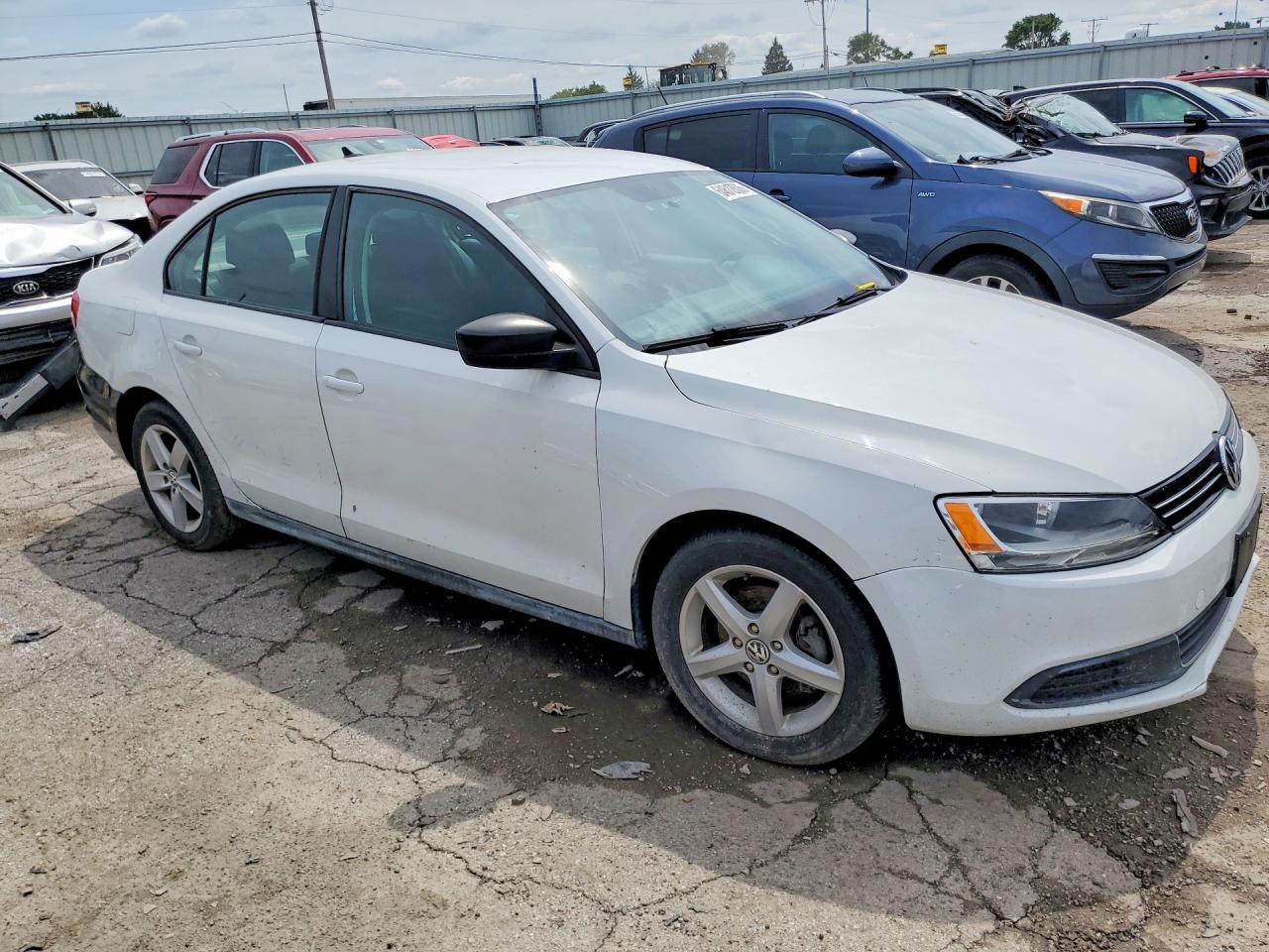 2014 Volkswagen Jetta Tdi White vin: 3VW3L7AJ9EM310959