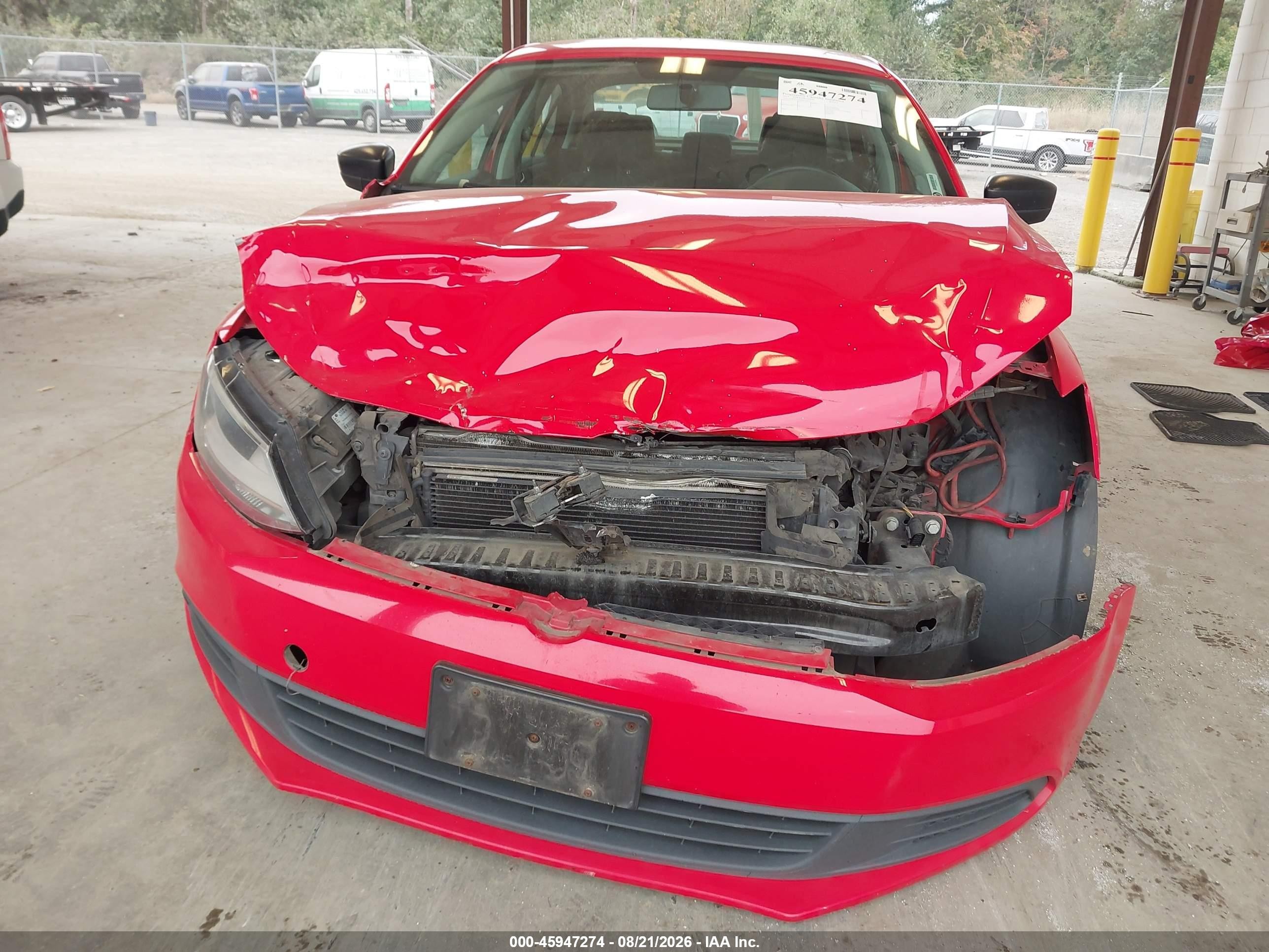 2014 Volkswagen Jetta 2.0l Tdi Value Edition Red vin: 3VW3L7AJ9EM334419