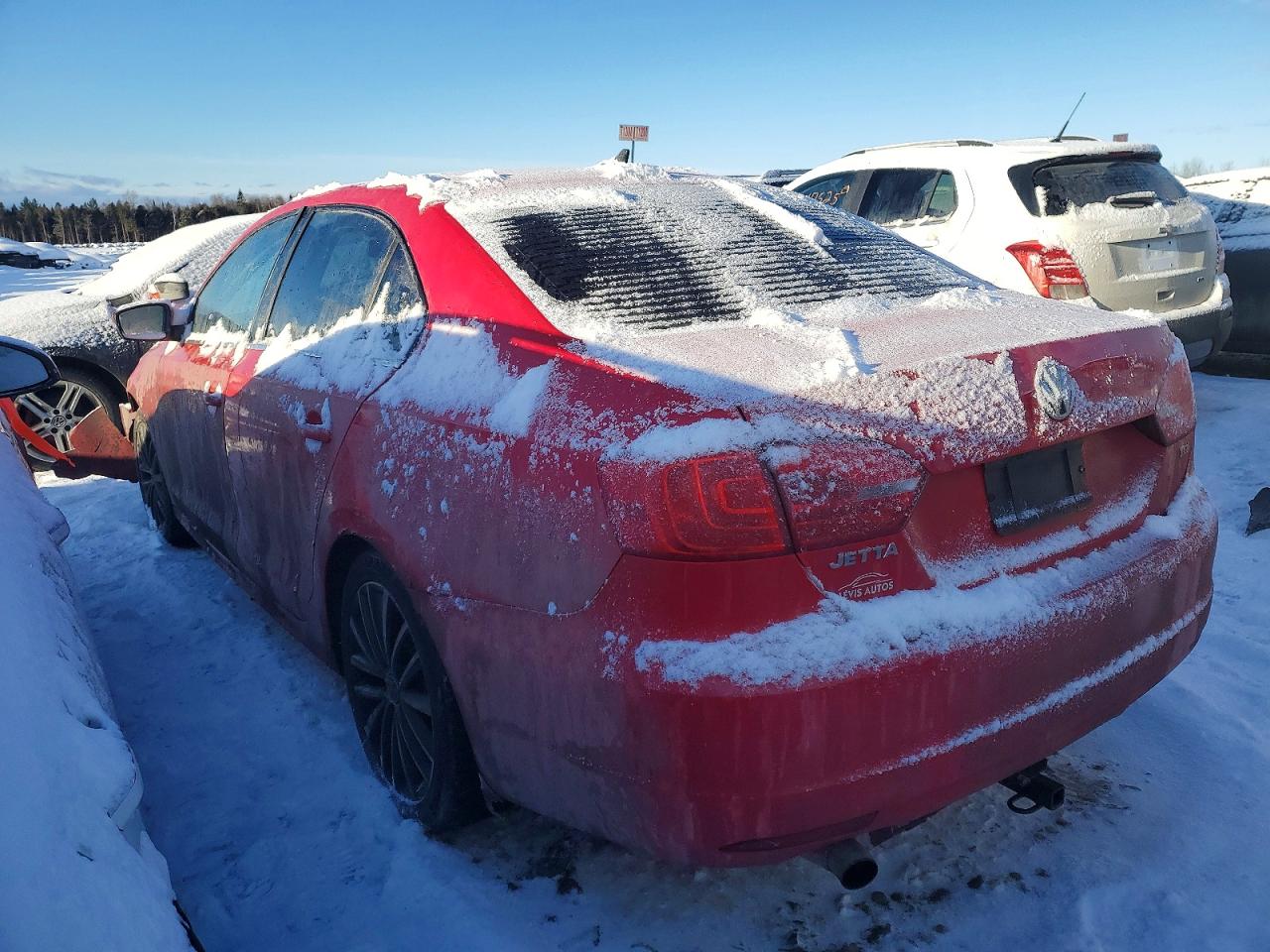 2014 Volkswagen Jetta Tdi Красный vin: 3VW3L7AJ9EM350281