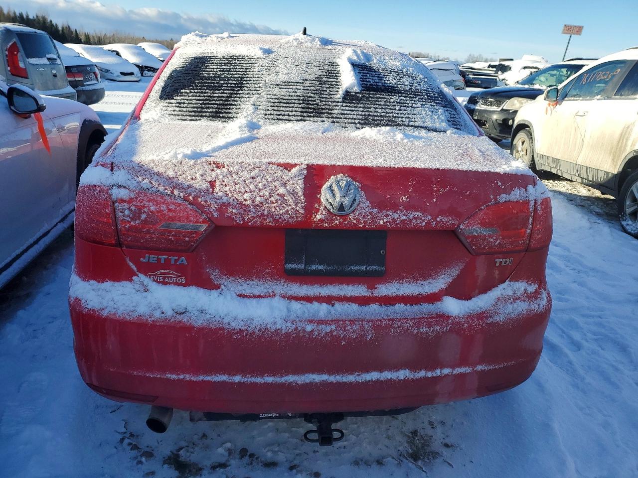 2014 Volkswagen Jetta Tdi Красный vin: 3VW3L7AJ9EM350281
