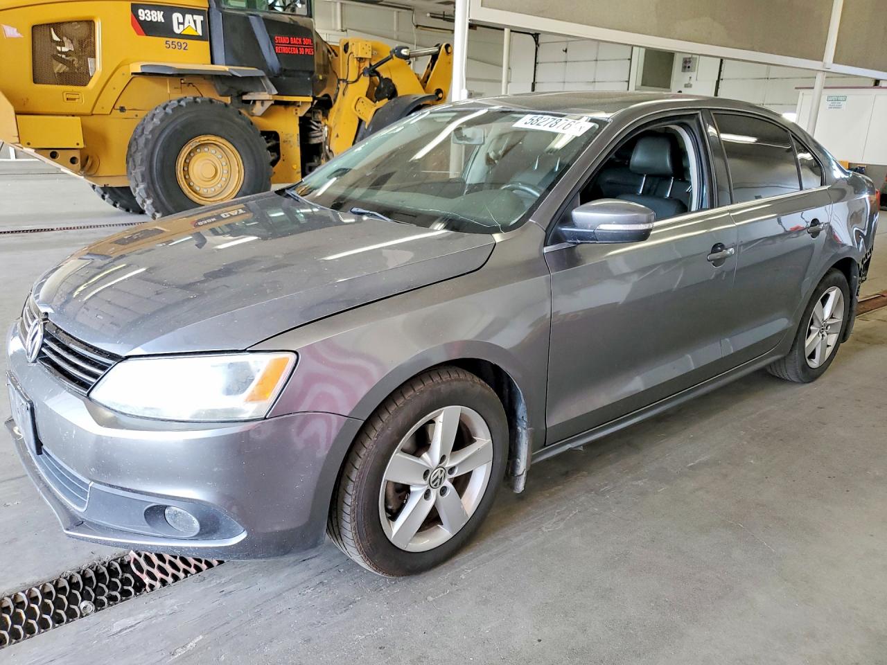 2014 Volkswagen Jetta Tdi Gray vin: 3VW3L7AJ9EM442801