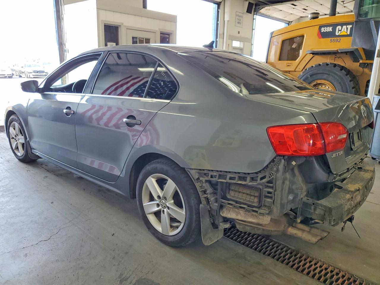2014 Volkswagen Jetta Tdi Gray vin: 3VW3L7AJ9EM442801