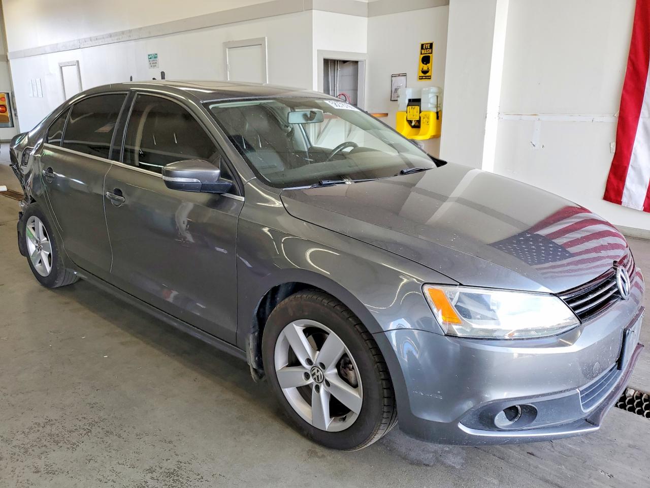 2014 Volkswagen Jetta Tdi Gray vin: 3VW3L7AJ9EM442801