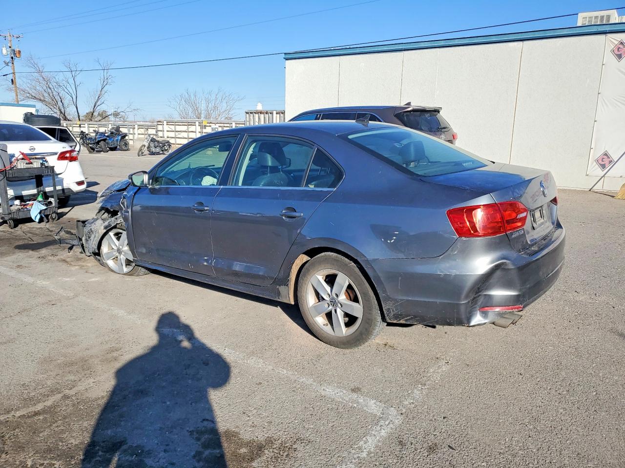 2014 Volkswagen Jetta Tdi Gray vin: 3VW3L7AJ9EM444533