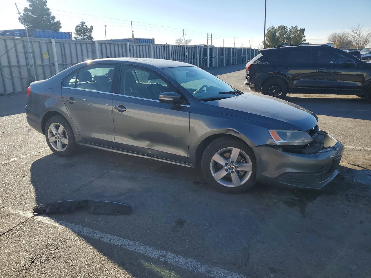 2014 Volkswagen Jetta Tdi Gray vin: 3VW3L7AJ9EM444533