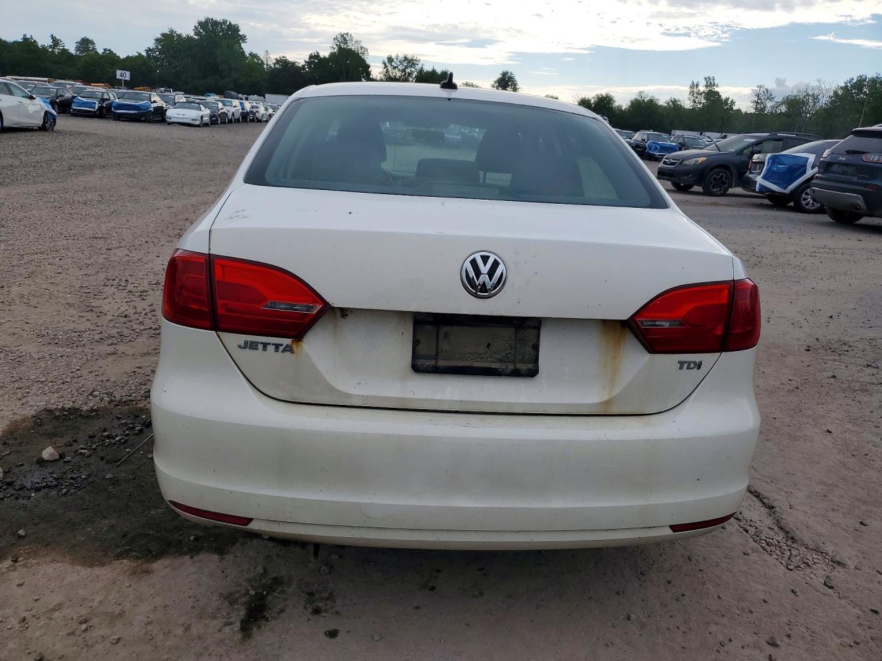 2011 Volkswagen Jetta Tdi Белый vin: 3VW3L7AJXBM047490
