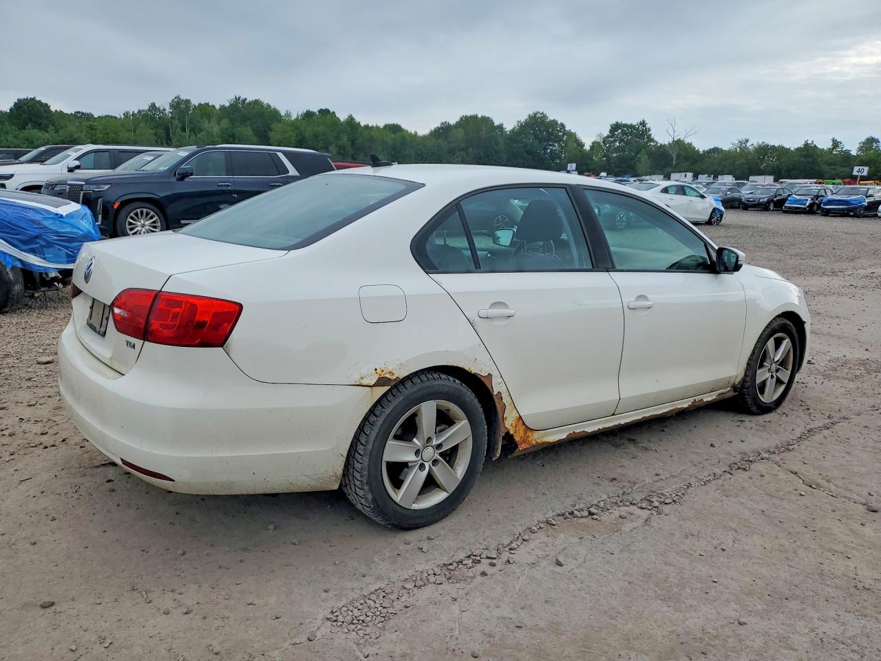2011 Volkswagen Jetta Tdi Белый vin: 3VW3L7AJXBM047490