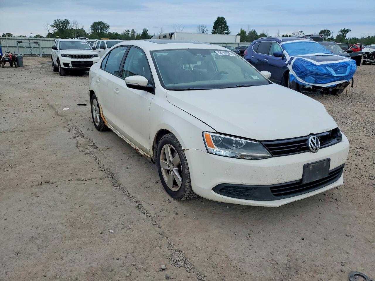 2011 Volkswagen Jetta Tdi Белый vin: 3VW3L7AJXBM047490