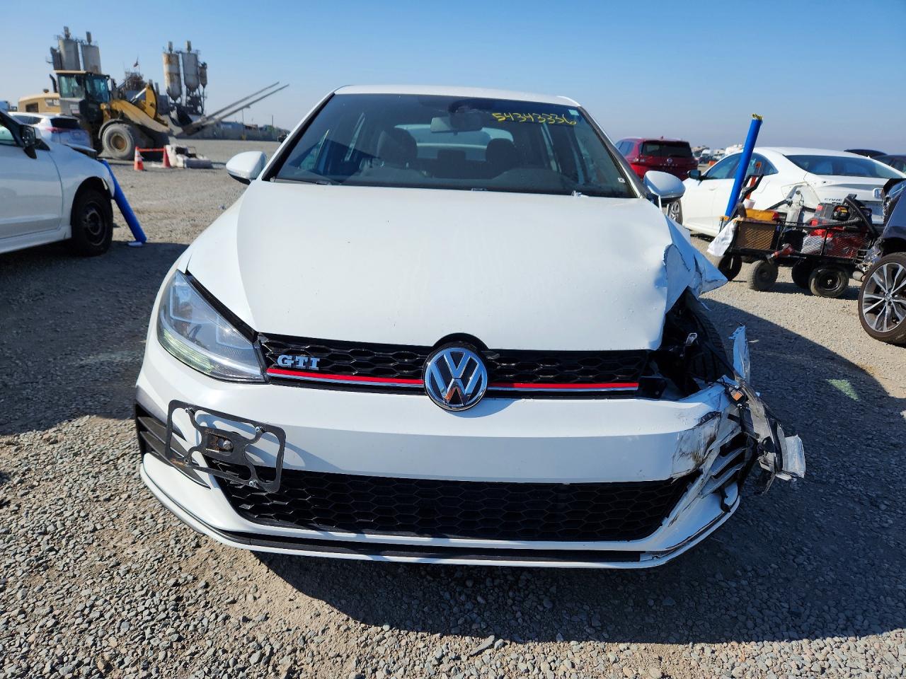 2018 Volkswagen Gti S White vin: 3VW447AU2JM292732