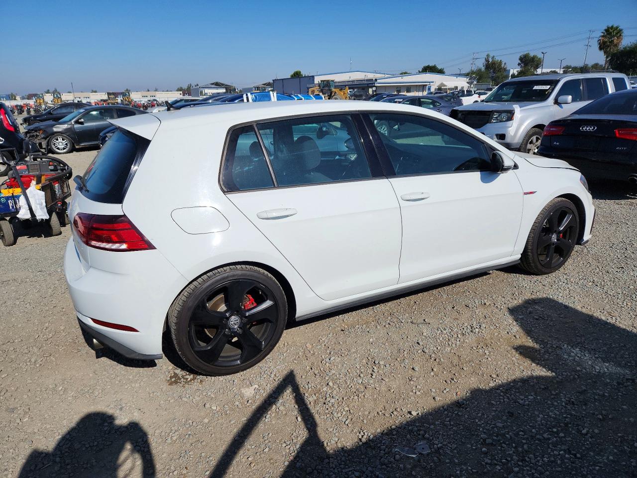 2018 Volkswagen Gti S White vin: 3VW447AU2JM292732
