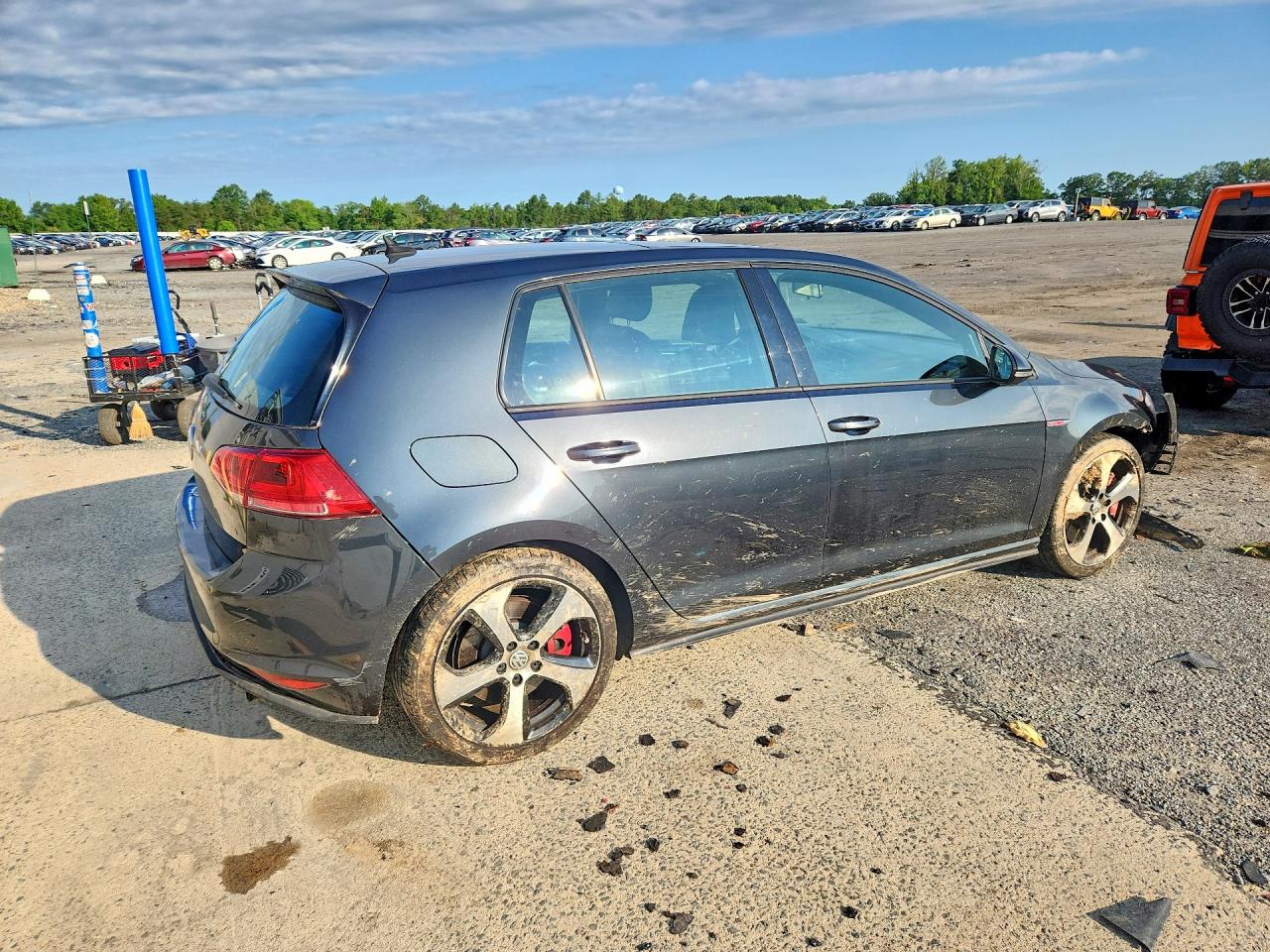 2015 Volkswagen Gti Charcoal vin: 3VW447AU3FM056355