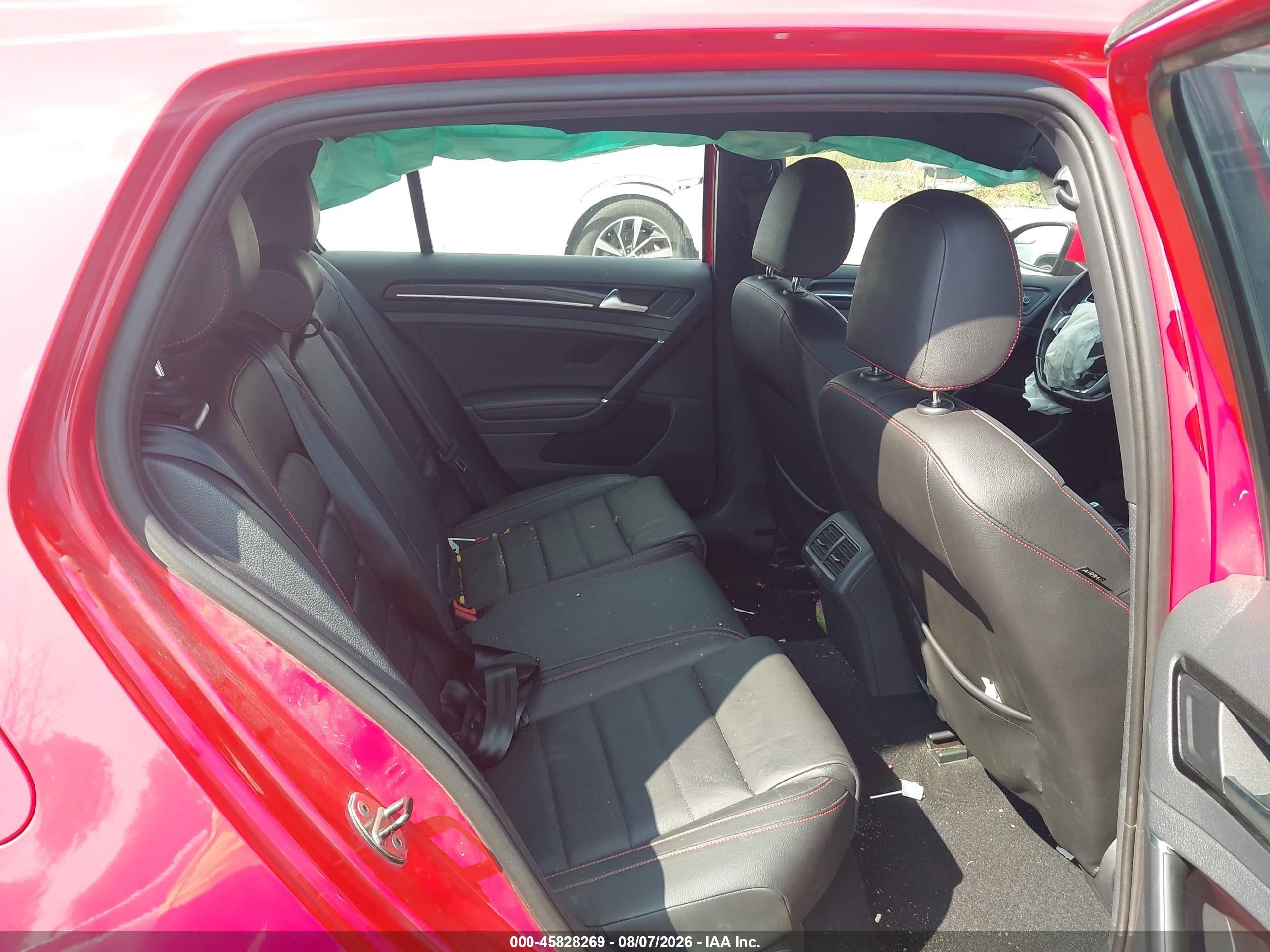 2017 Volkswagen Golf Gti Autobahn 4-door/s 4-door/se 4-door/sport 4-door Red vin: 3VW447AU4HM027725