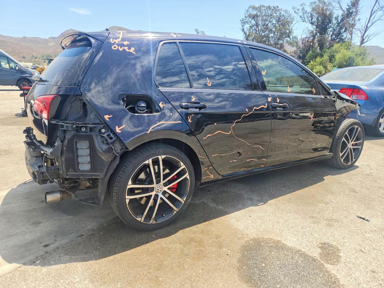 2017 Volkswagen Gti S/se Black vin: 3VW447AU7HM040422