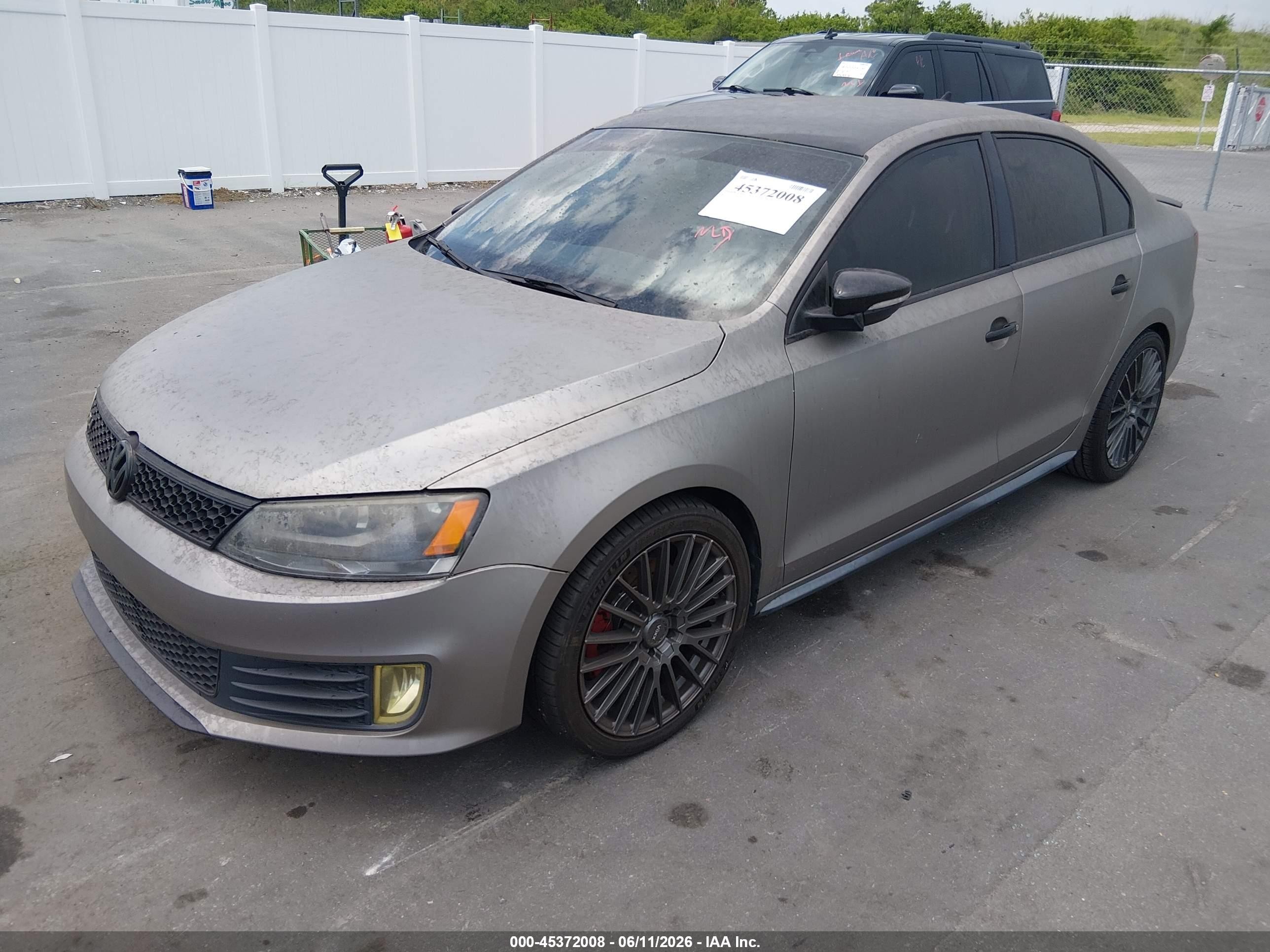 2012 Volkswagen Jetta Gli Gray vin: 3VW467AJ0CM101148