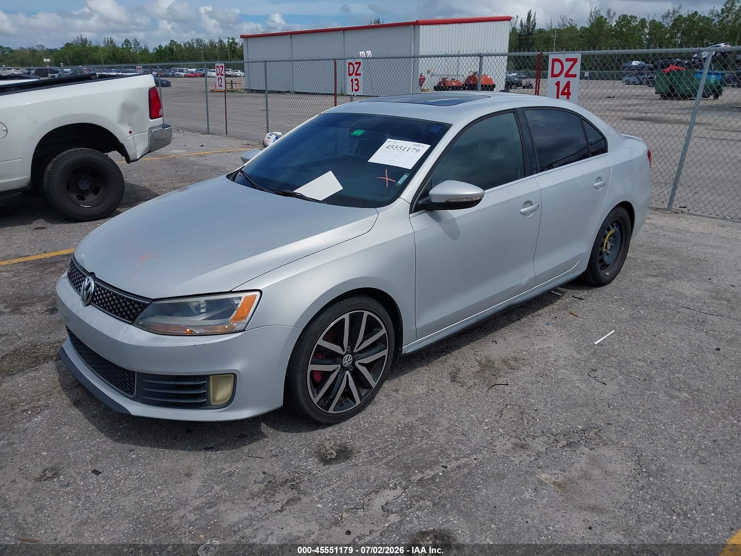 2012 Volkswagen Jetta Gli Autobahn Silver vin: 3VW467AJ0CM463450