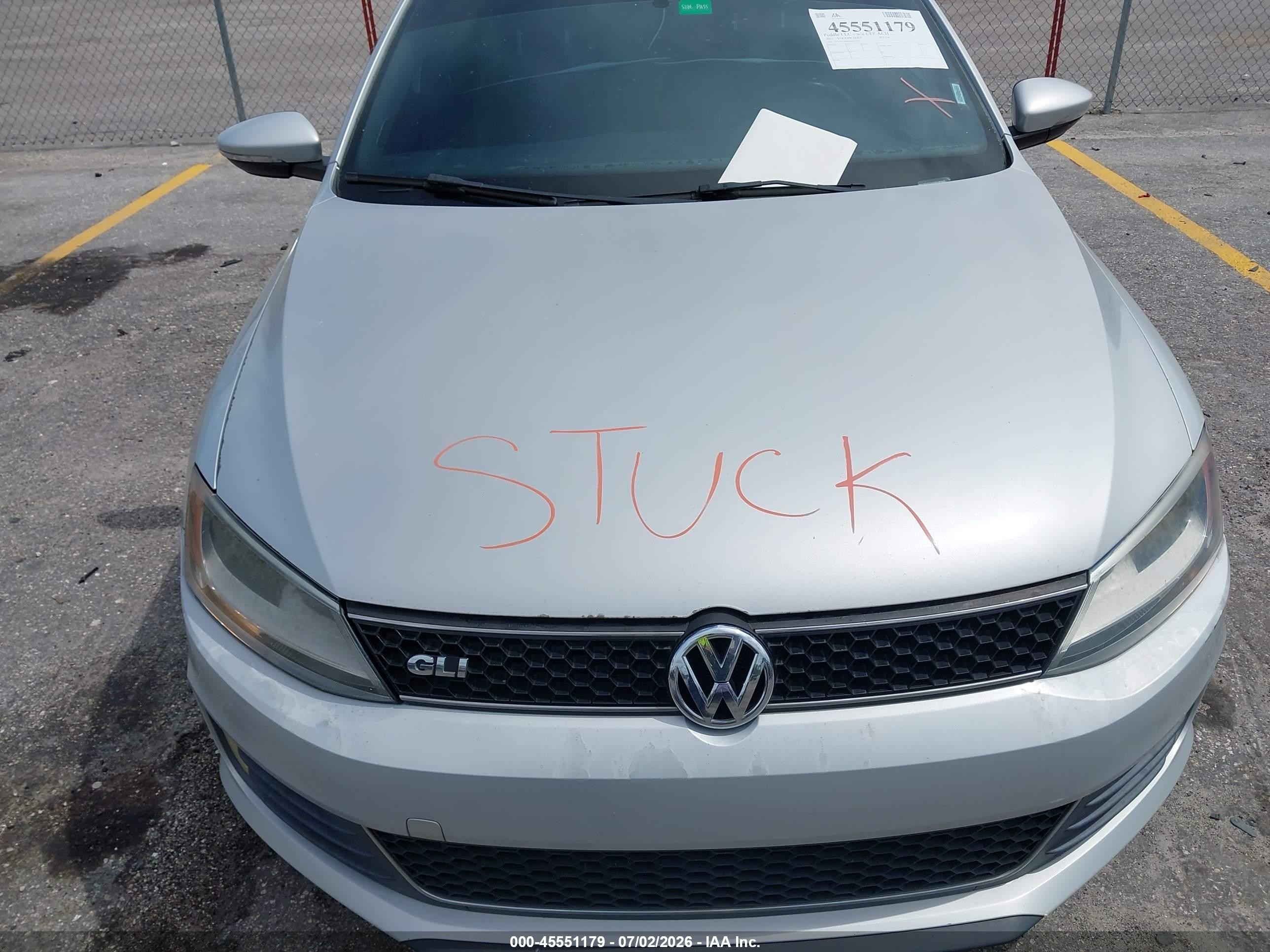 2012 Volkswagen Jetta Gli Autobahn Silver vin: 3VW467AJ0CM463450