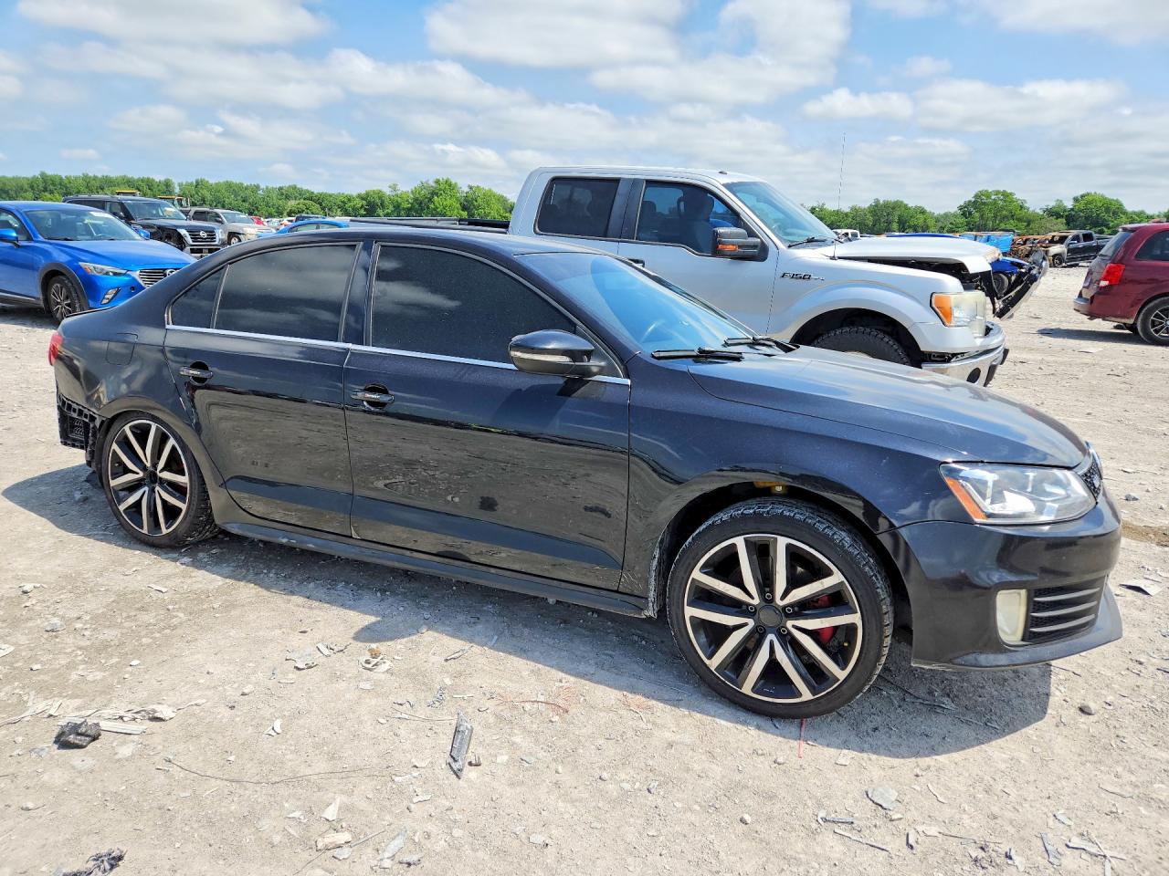 2013 Volkswagen Jetta Gli Black vin: 3VW467AJ0DM214308