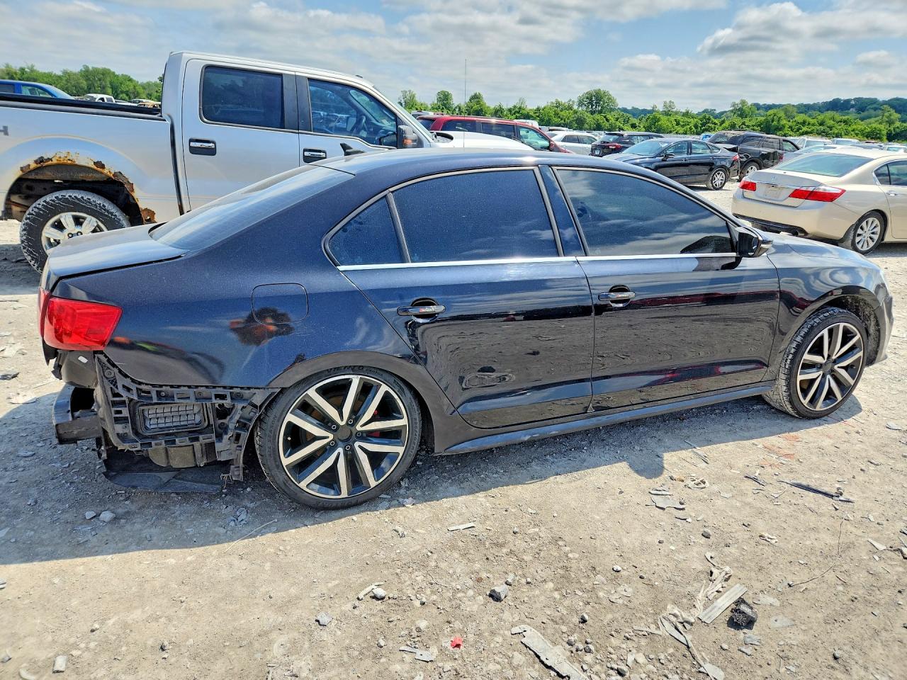 2013 Volkswagen Jetta Gli Black vin: 3VW467AJ0DM214308