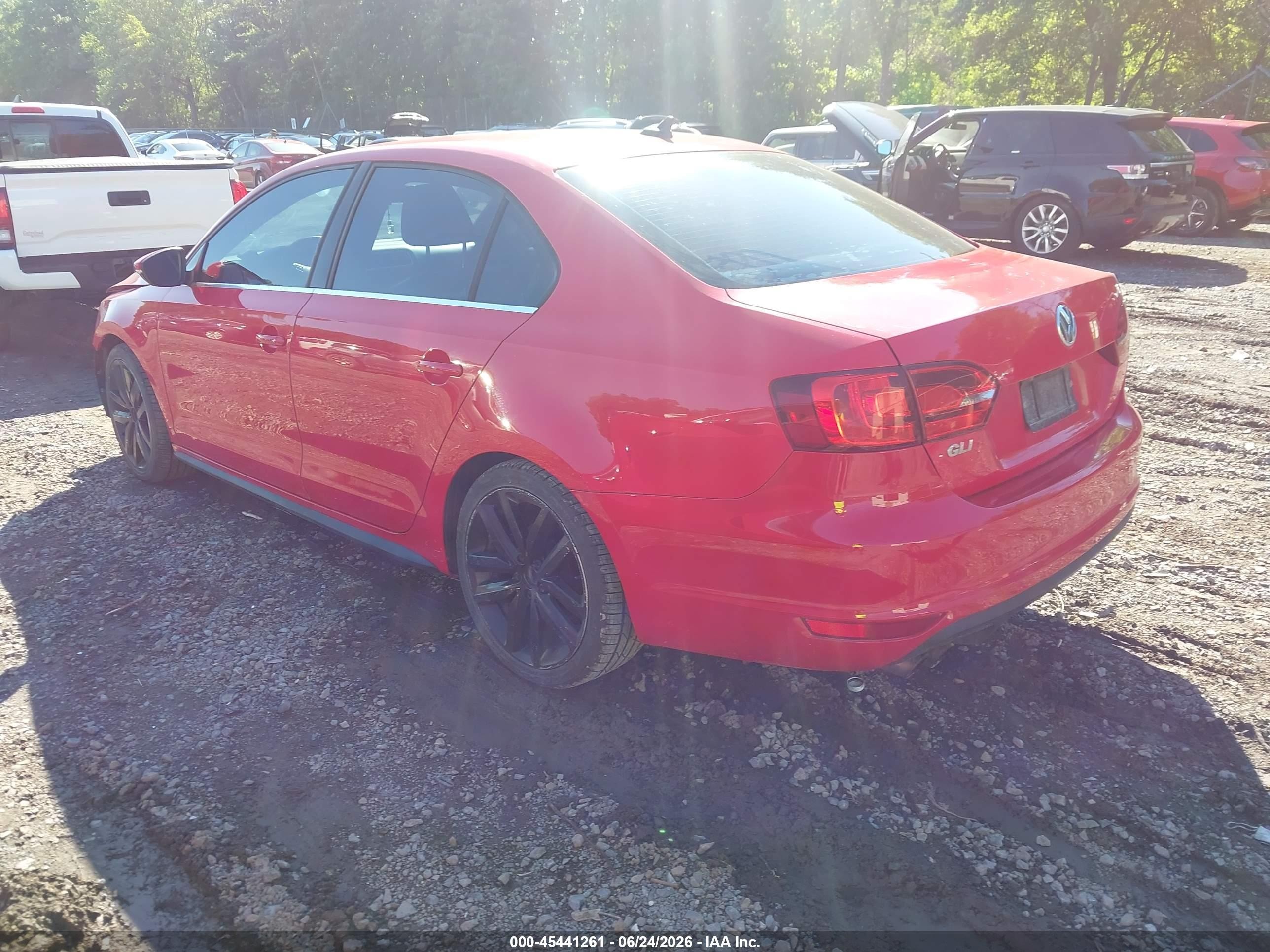 2013 Volkswagen Jetta Gli Autobahn W/nav Red vin: 3VW467AJ0DM234476