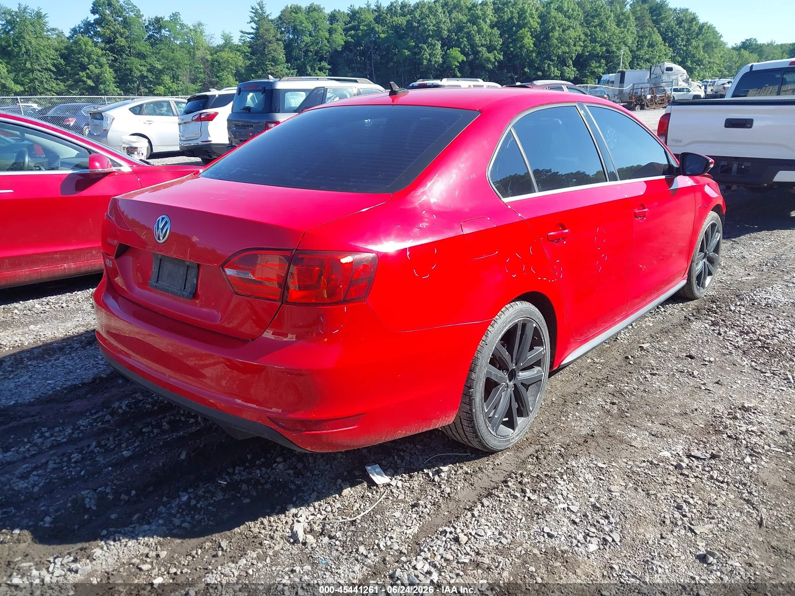 2013 Volkswagen Jetta Gli Autobahn W/nav Red vin: 3VW467AJ0DM234476