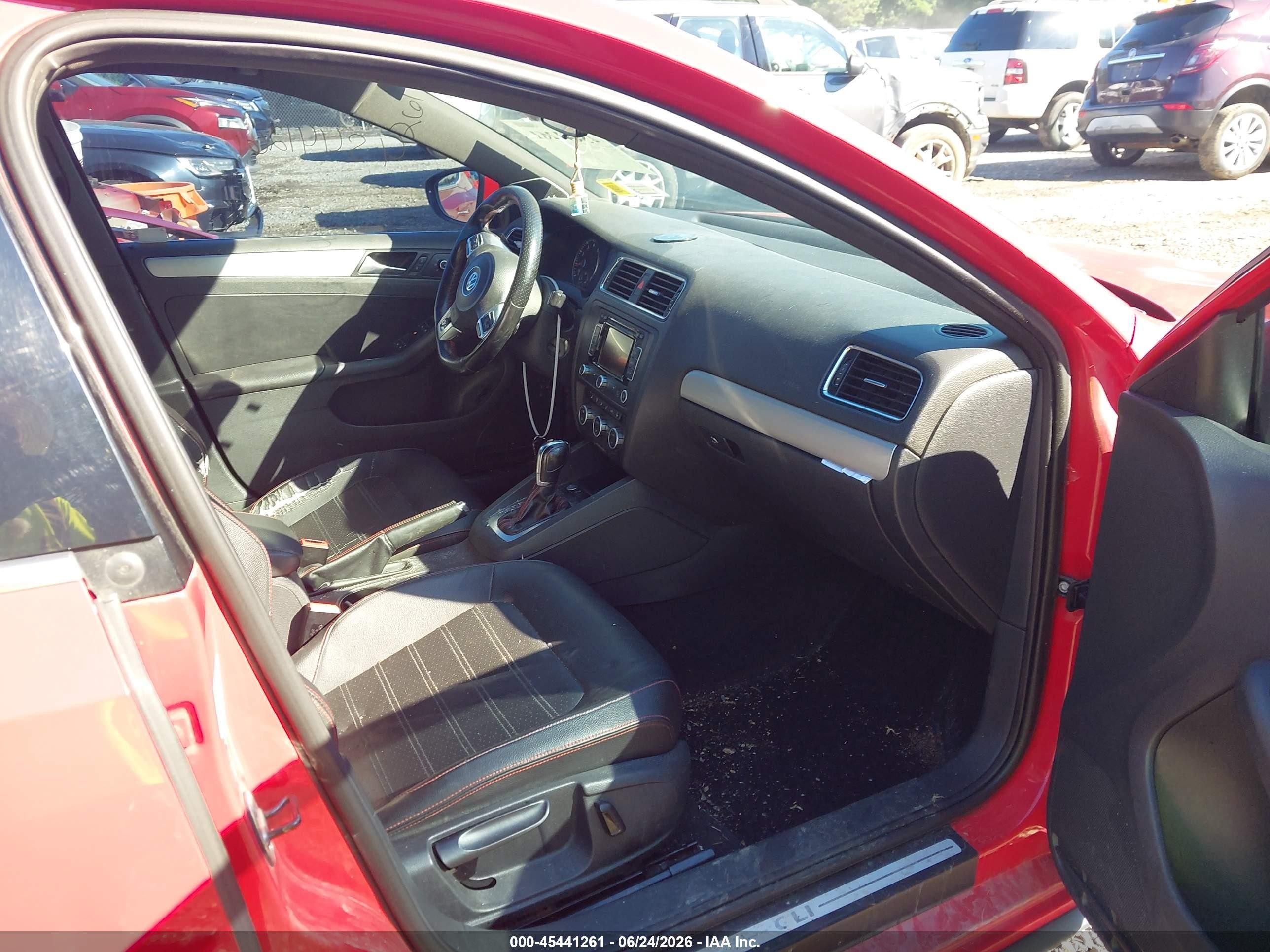 2013 Volkswagen Jetta Gli Autobahn W/nav Red vin: 3VW467AJ0DM234476