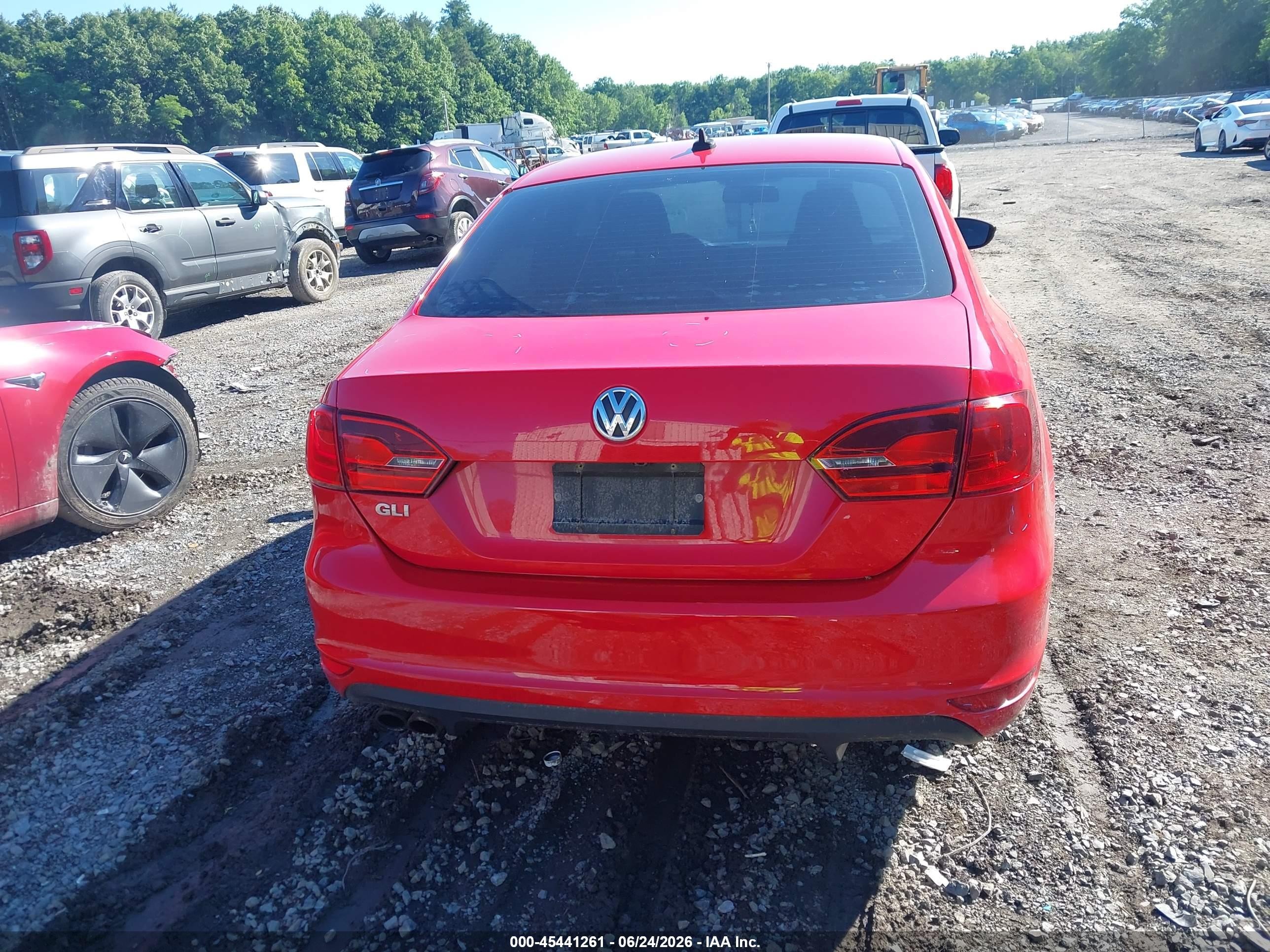 2013 Volkswagen Jetta Gli Autobahn W/nav Red vin: 3VW467AJ0DM234476