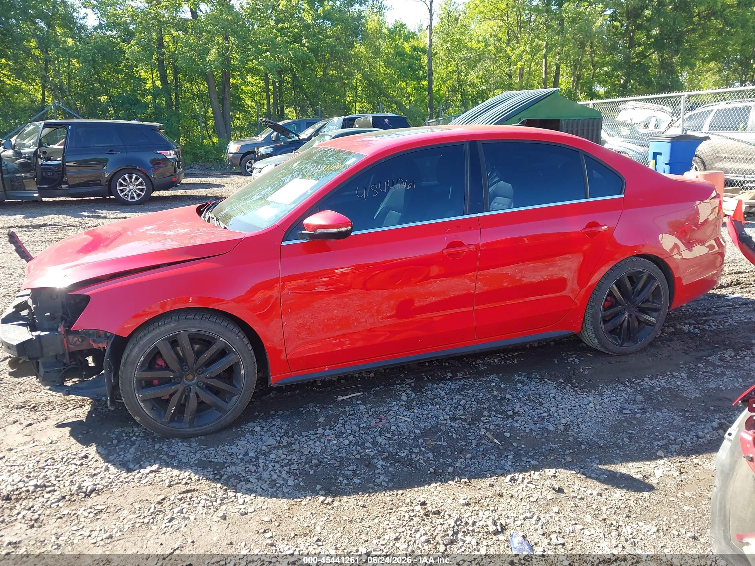 2013 Volkswagen Jetta Gli Autobahn W/nav Red vin: 3VW467AJ0DM234476