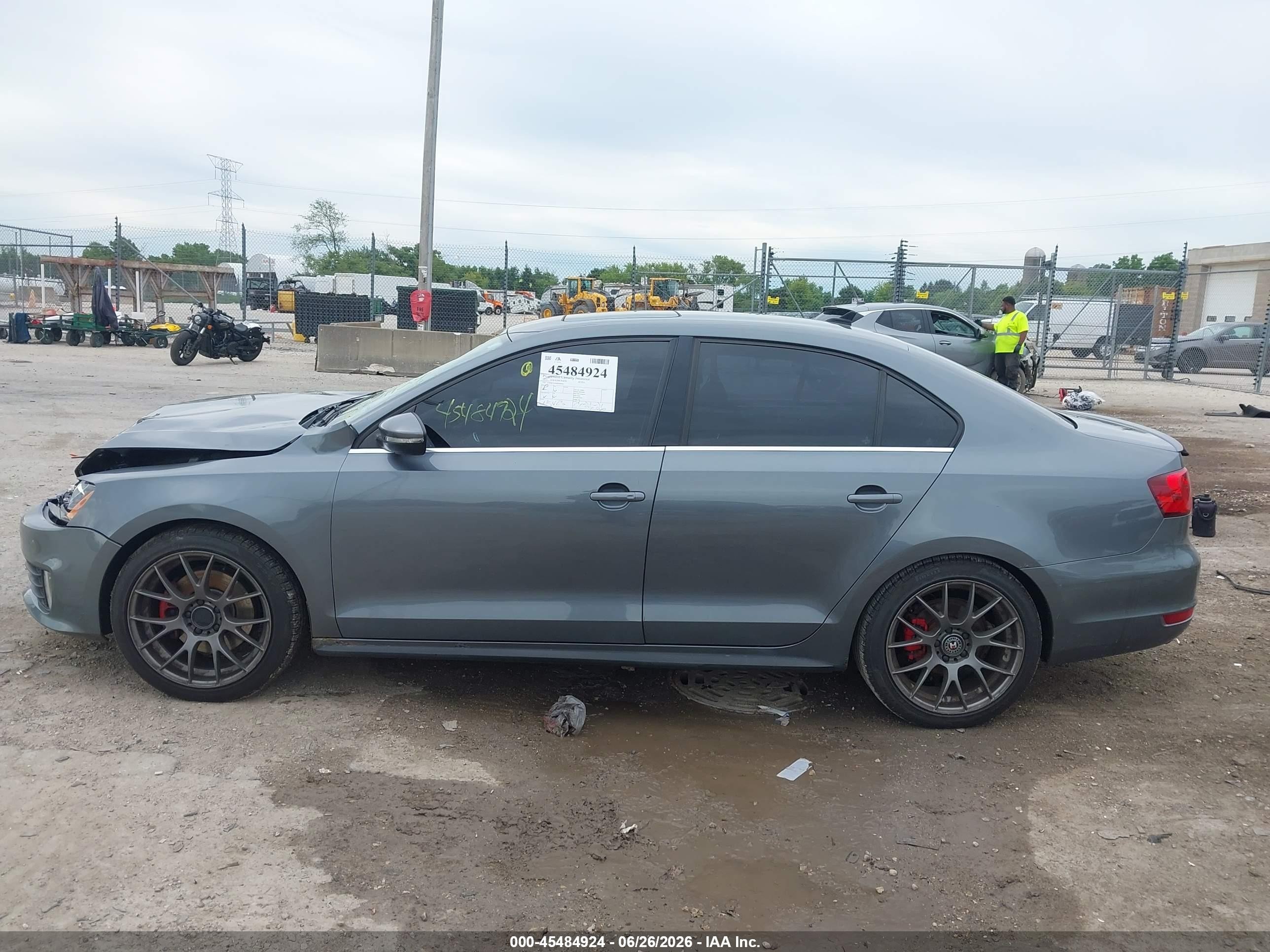 2013 Volkswagen Jetta Gli Autobahn W/nav Gray vin: 3VW467AJ2DM386985