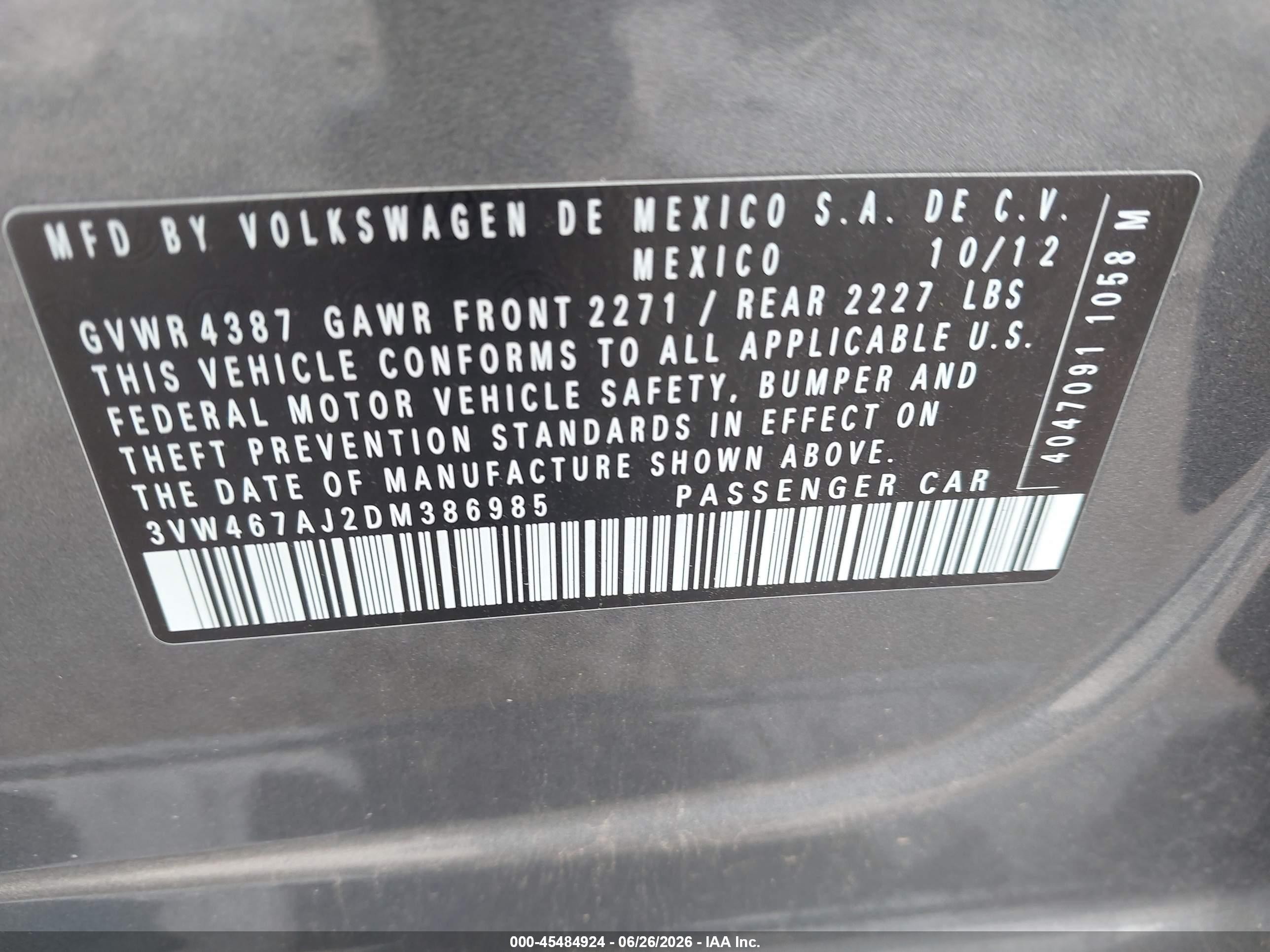 2013 Volkswagen Jetta Gli Autobahn W/nav Gray vin: 3VW467AJ2DM386985
