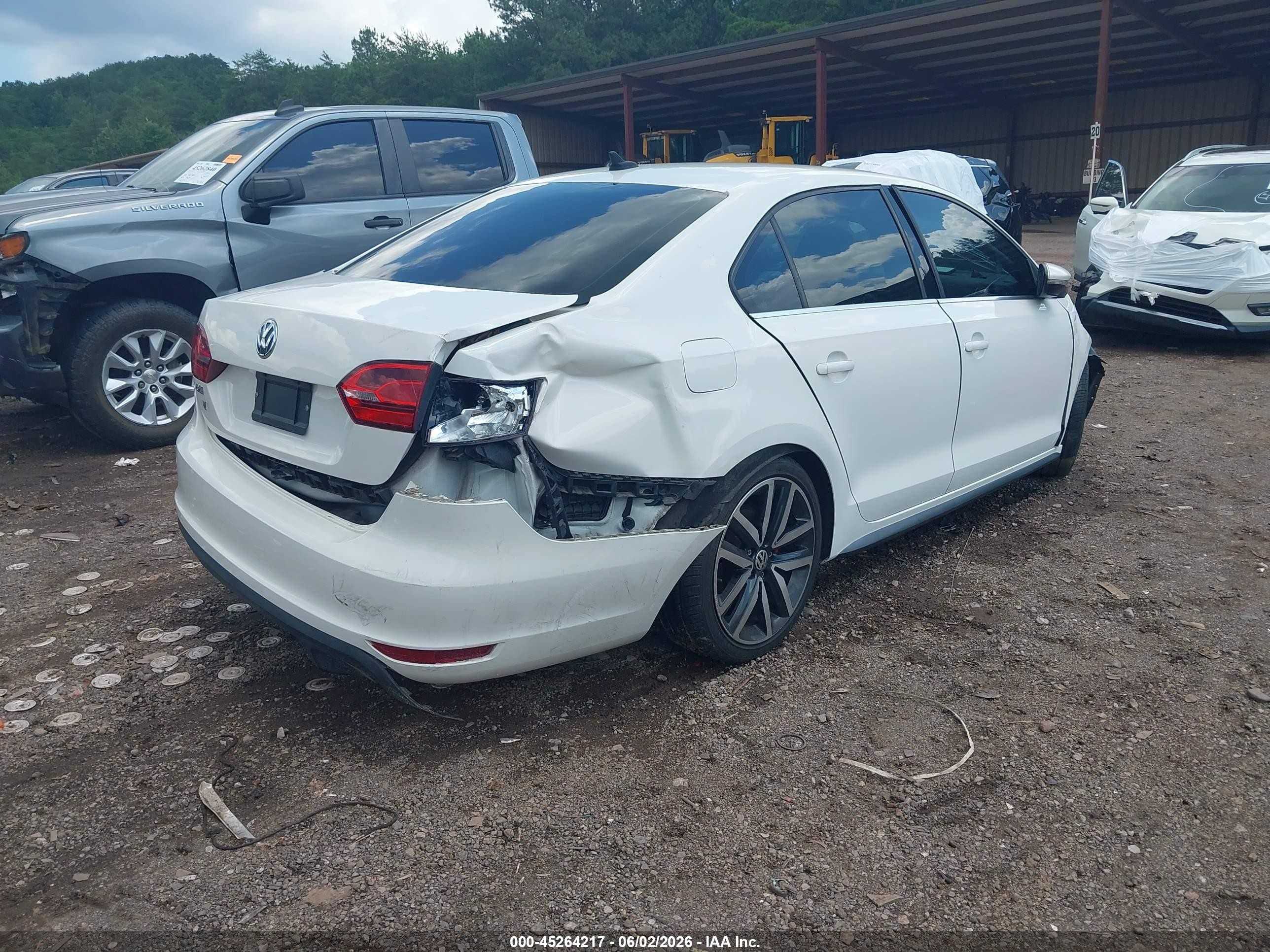 2013 Volkswagen Jetta Gli Autobahn White vin: 3VW467AJ5DM247031